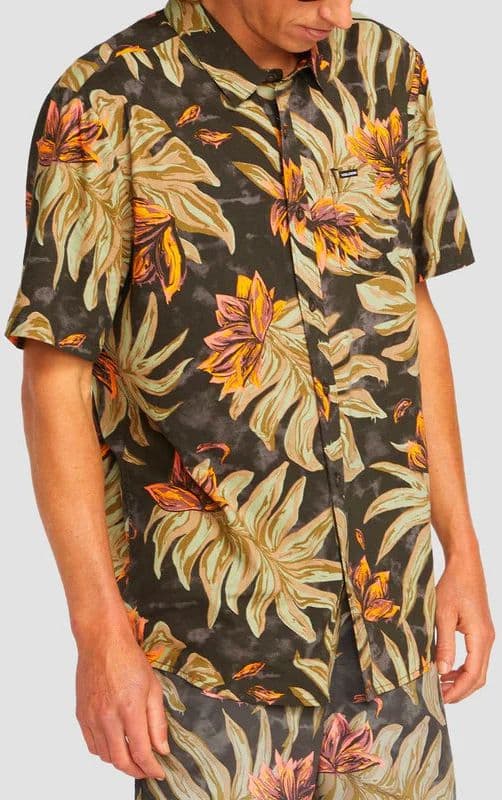 Camicia Volcom Cam Marble floral black - 3