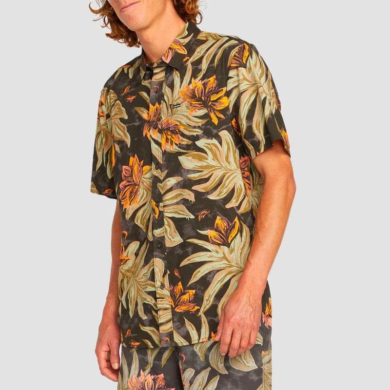 Camicia Volcom Cam Marble floral black - 4