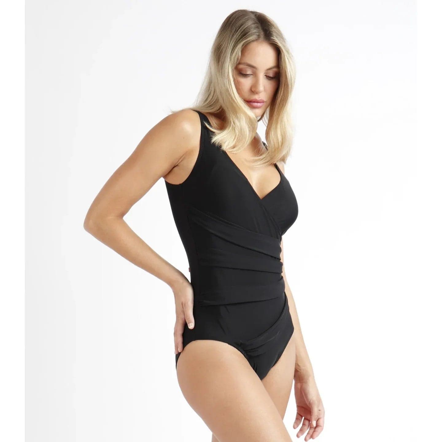 Costume da Bagno Donna Admas 11423-0 Curvy Riduttore con Nodo Blu - 6