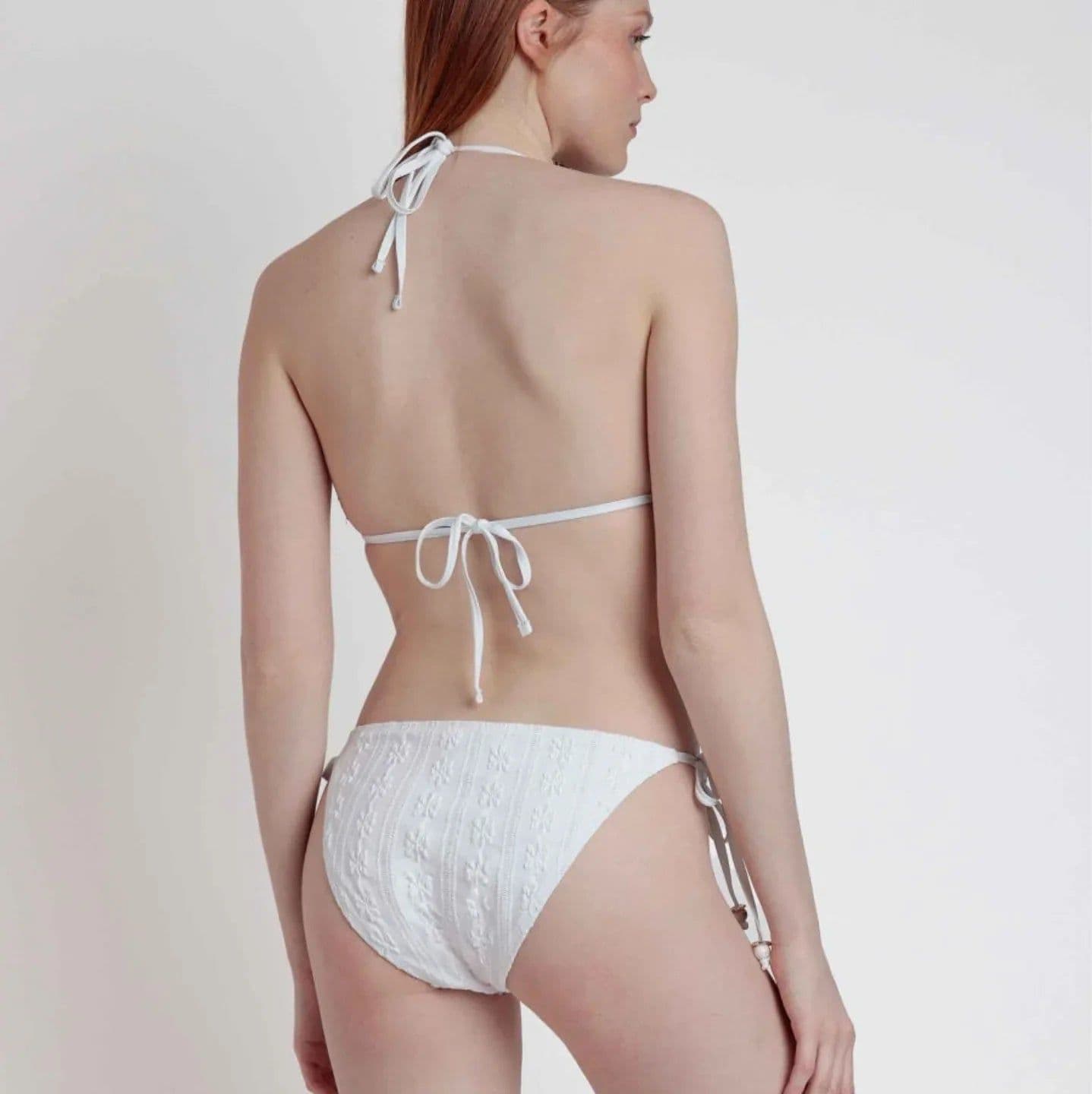 Bikini Donna Admas 15495-0 Cortina Isola con Jacquard Floreale - 3