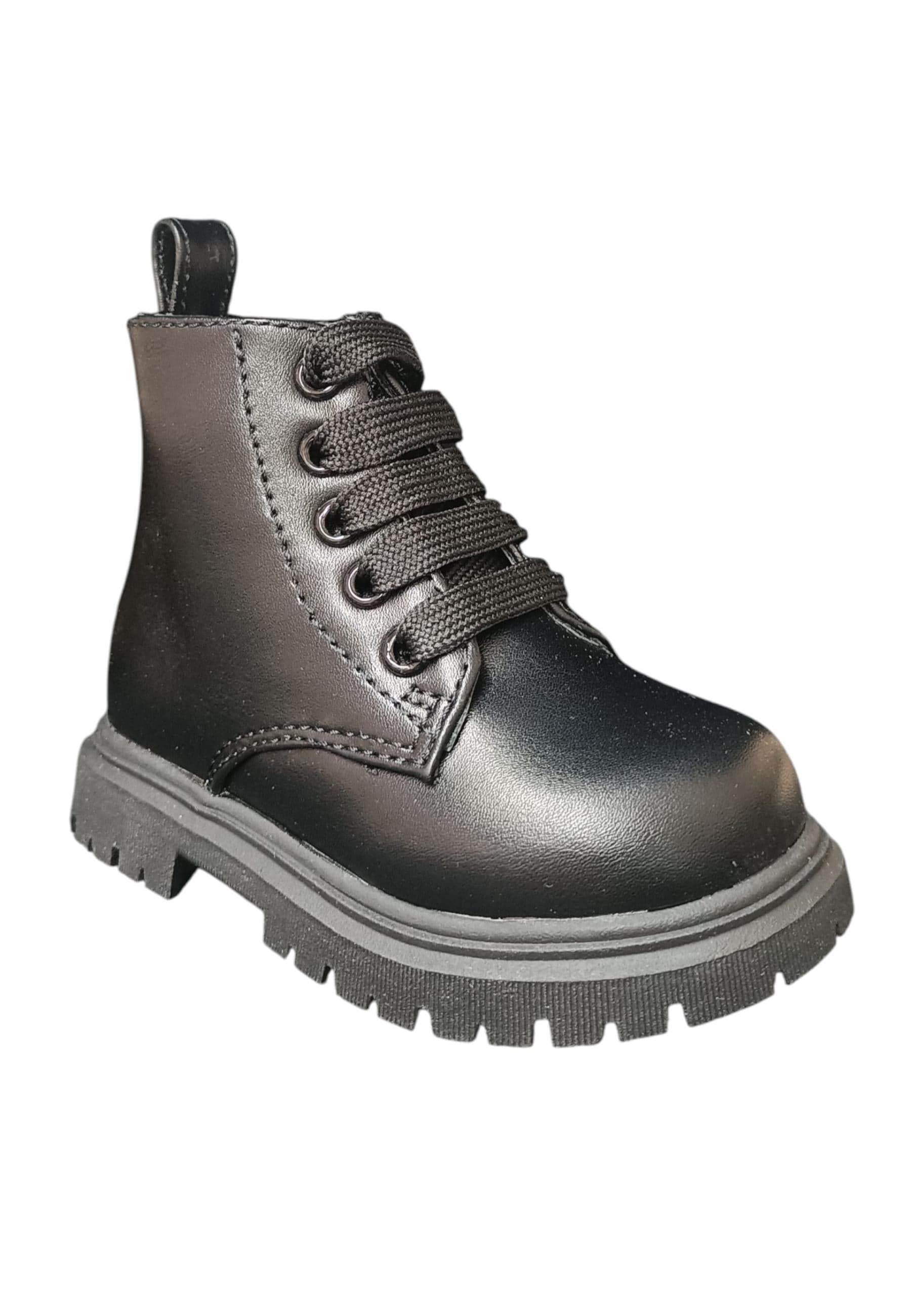 Scarpe anfibio Unisex bambini cult MARTIN nero laccio e zip laterale in Ballerine Scarpetteria Gica - Trani, commercioVirtuoso.it