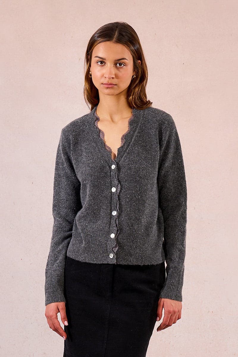 Cardigan lavorato in maglia - 4