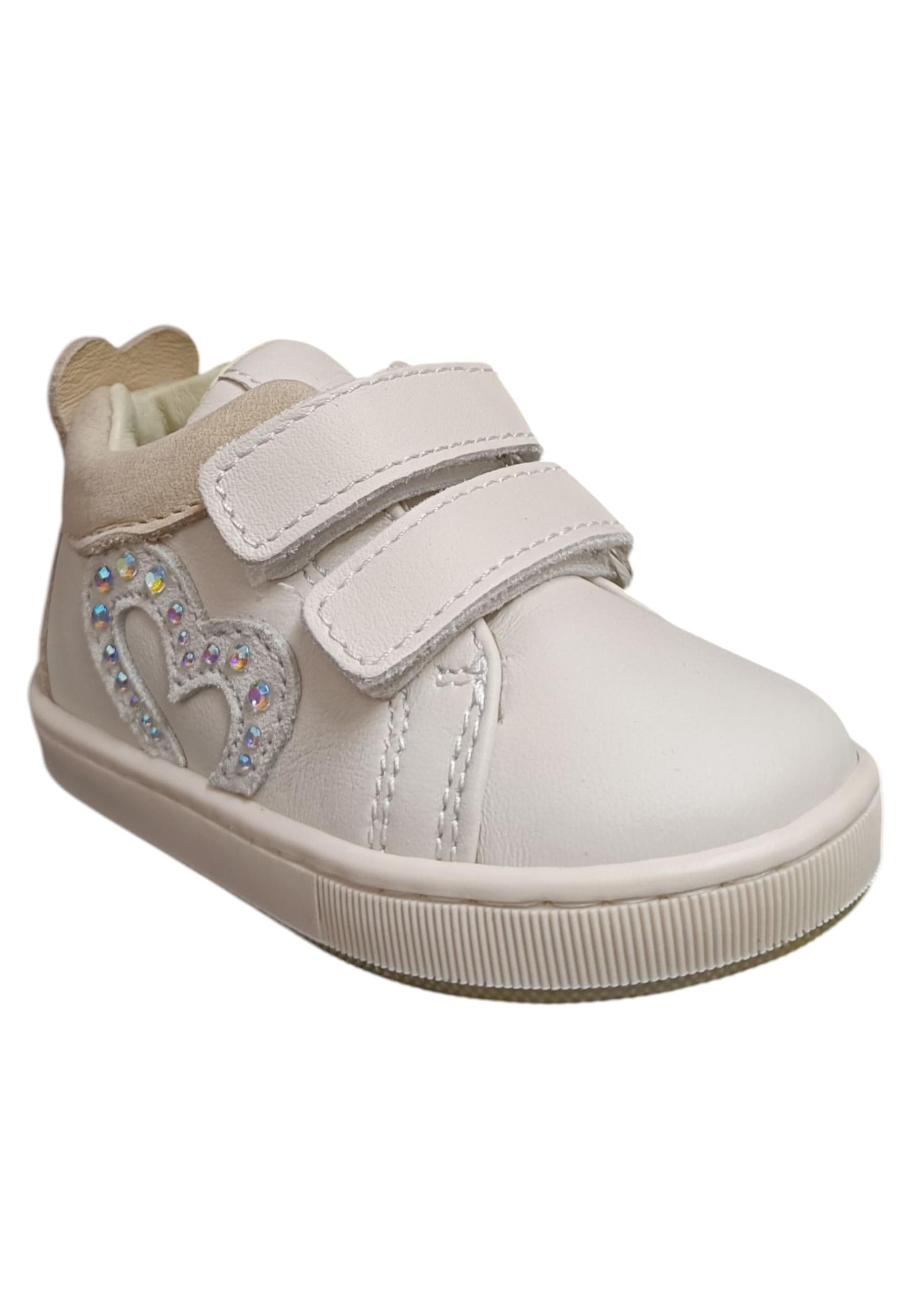 Scarpe sneakers Bambine balducci cita beige velcro in Ballerine Scarpetteria Gica - Trani, commercioVirtuoso.it