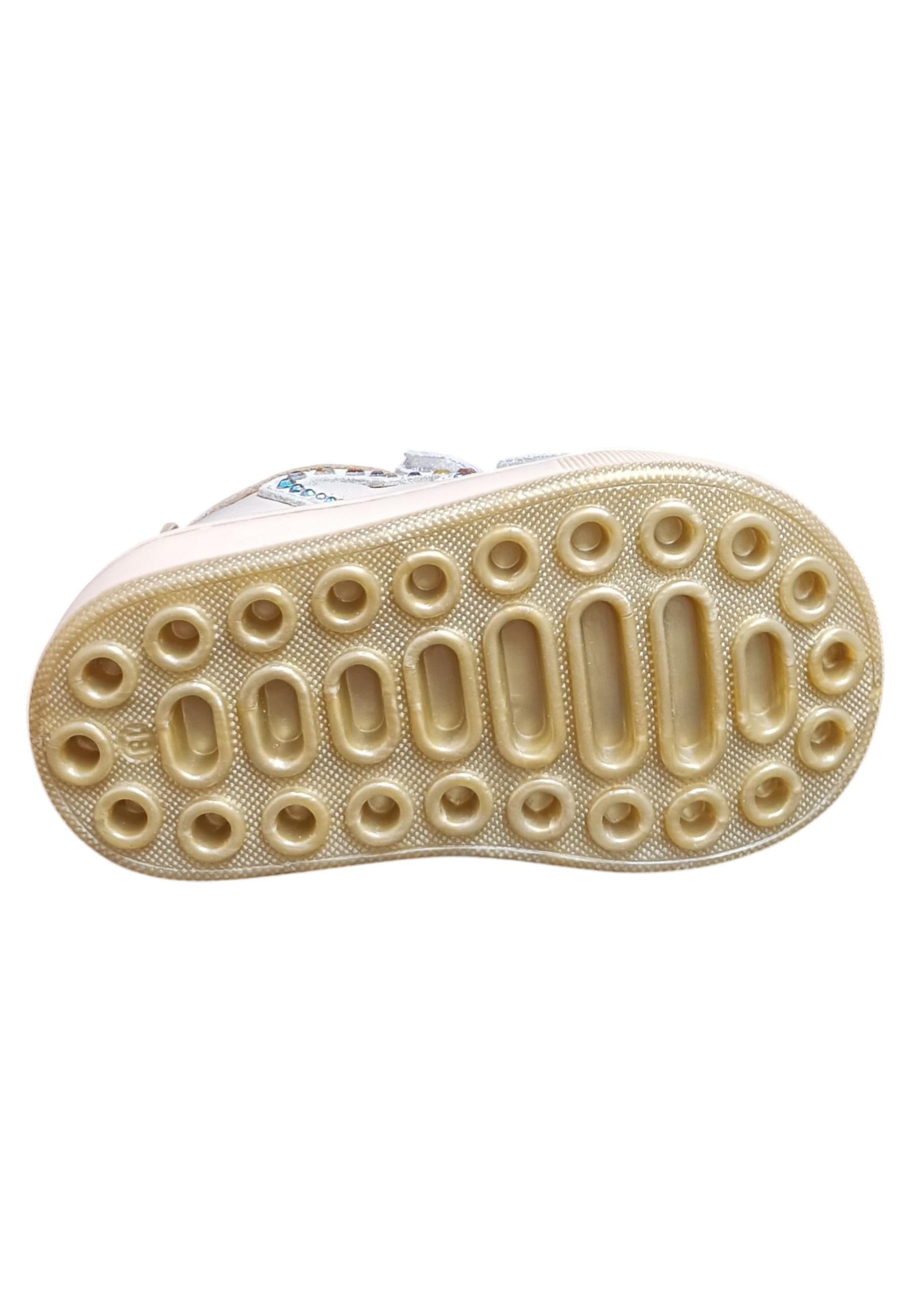 Scarpe sneakers Bambine balducci cita beige velcro - 5