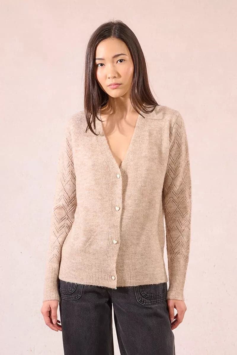 Cardigan lavorato in maglia in Giacche Kanal 32 - Santa Maria di Licodia, commercioVirtuoso.it