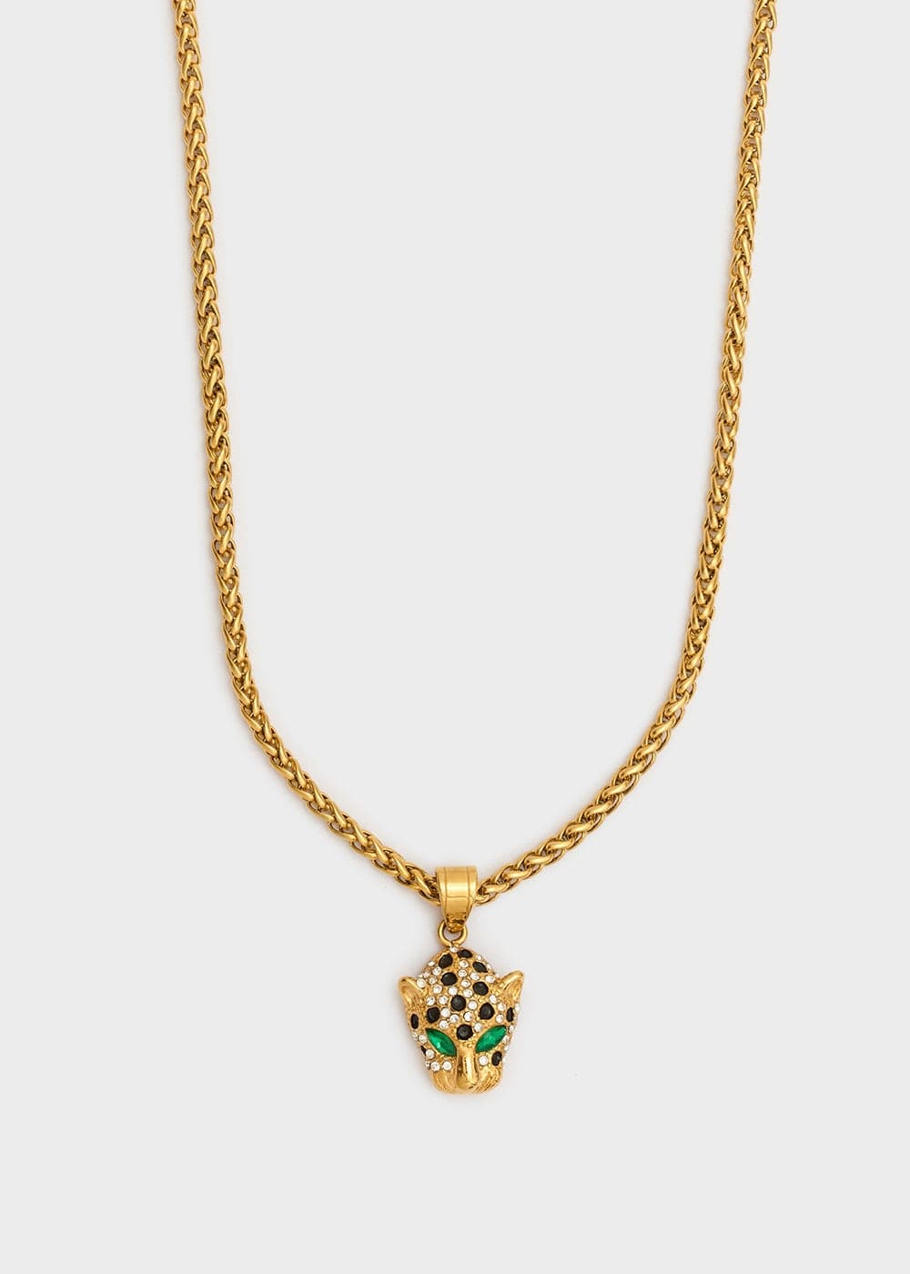 Collana ciondolo tigre e pietre