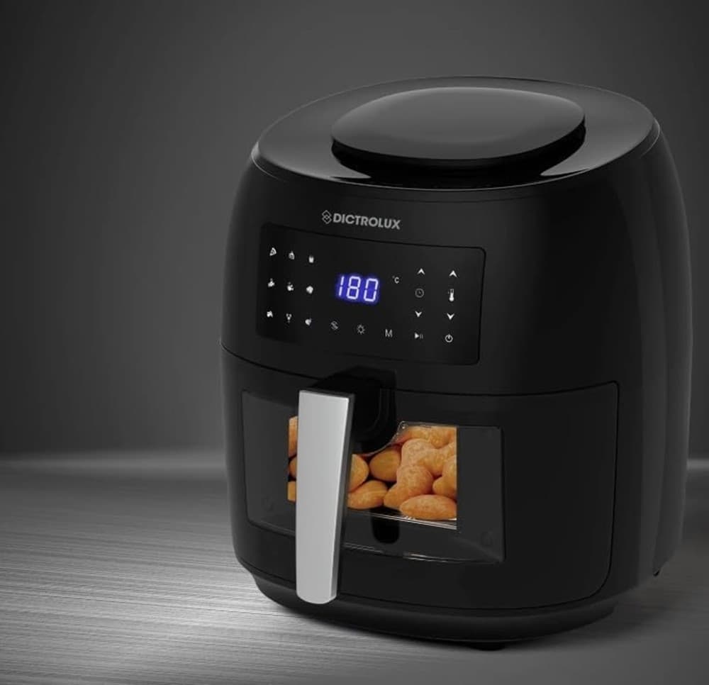 FRIGGITRICE AD ARIA CON OBLÒ DA 7,4LT TEMPERATURA REGOLABILE 9 PROGRAMMI TIMER 1800 W - 3