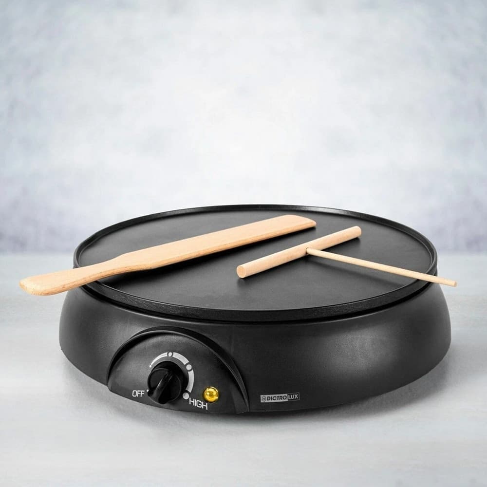 CREPIERA ELETTRICA 1000W PIASTRA MACCHINA PER CREPES PANCAKE SCALDA PIADINA ANTIADERENTE - 4