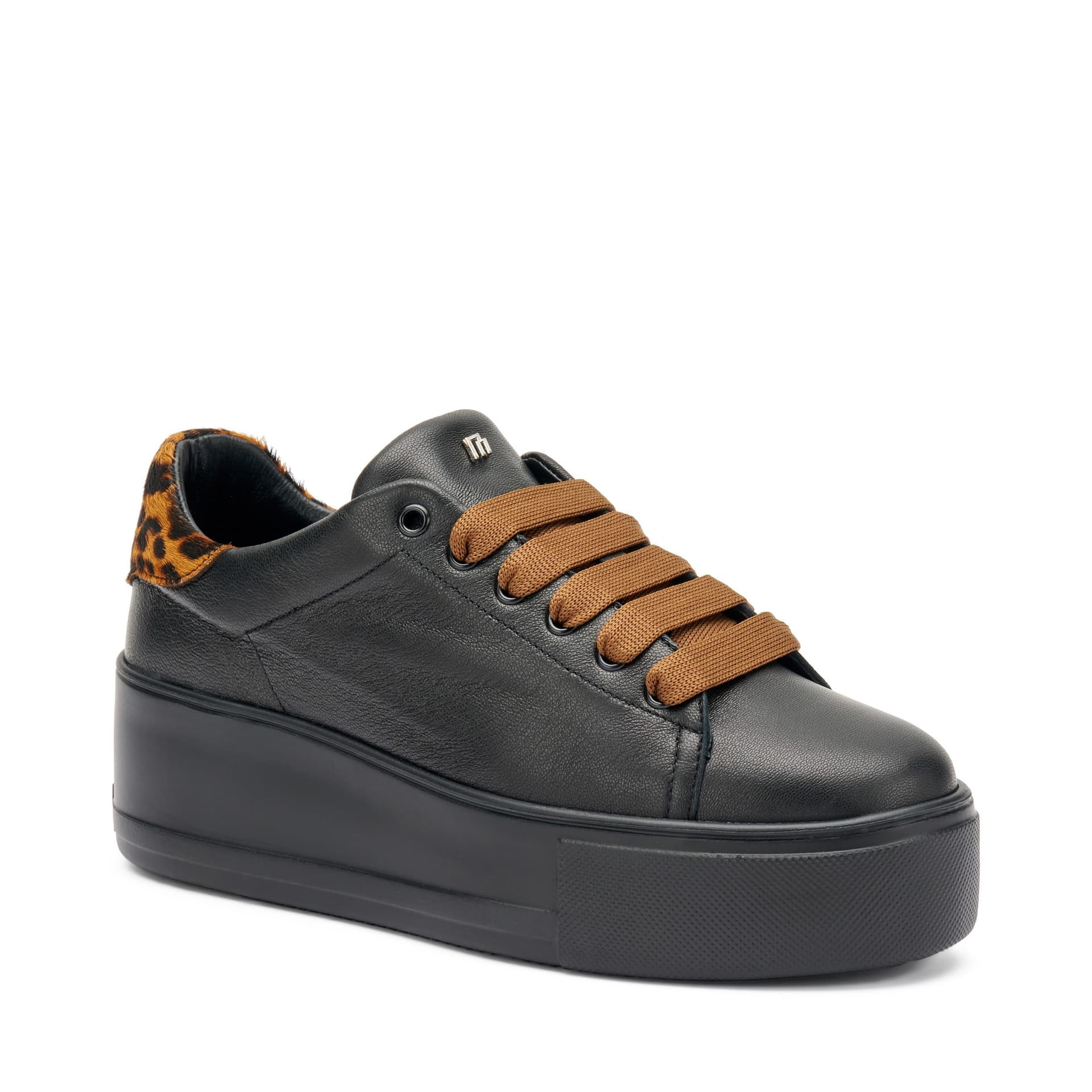Frau sneakers donna in pelle nero 39Q1 - 2