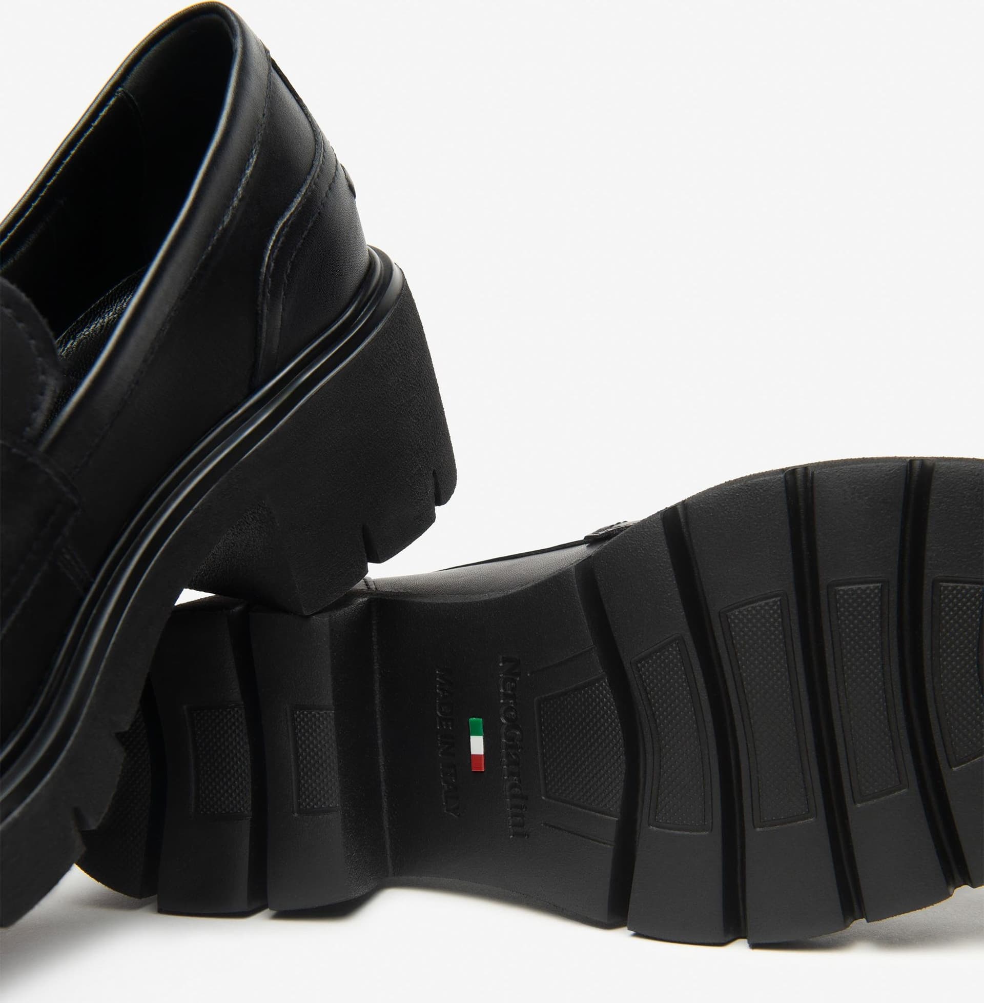 Nero Giardini mocassini donna in pelle nero I513980D100 - 5