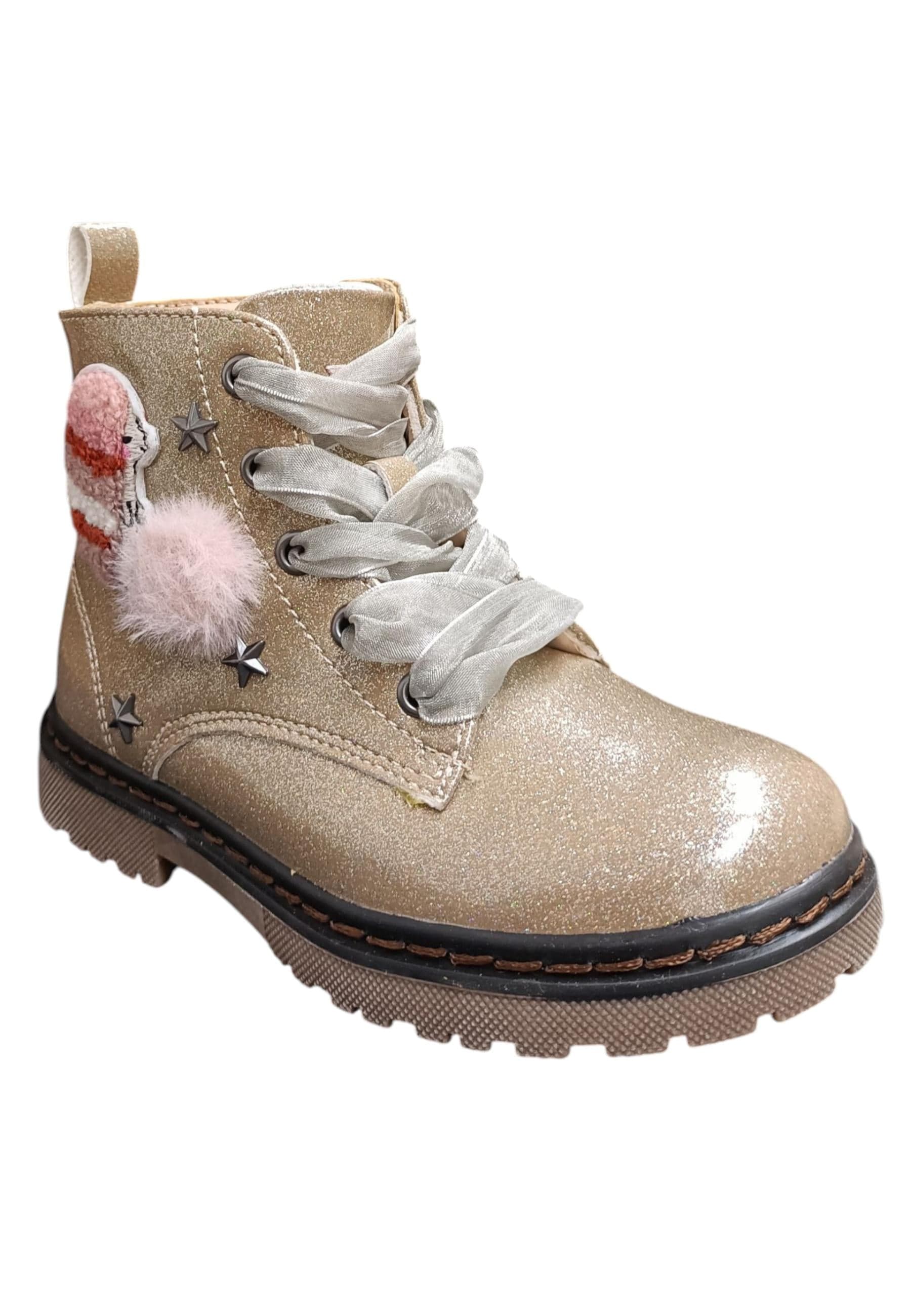 Anfibio bambina XTI Botin cipria rosa pelle zip laterale urban style in Ballerine Scarpetteria Gica - Trani, commercioVirtuoso.it