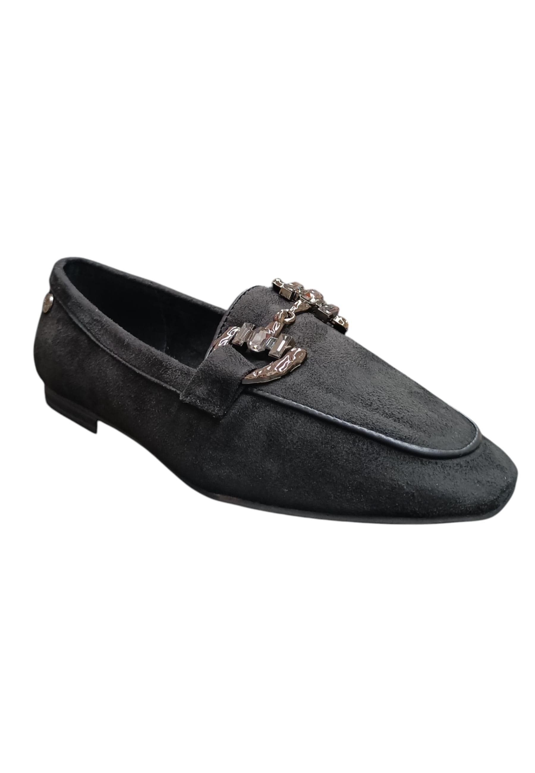 Ballerina donna XTI Zapato nero velluto elastico comfort style in Ballerine Scarpetteria Gica - Trani, commercioVirtuoso.it