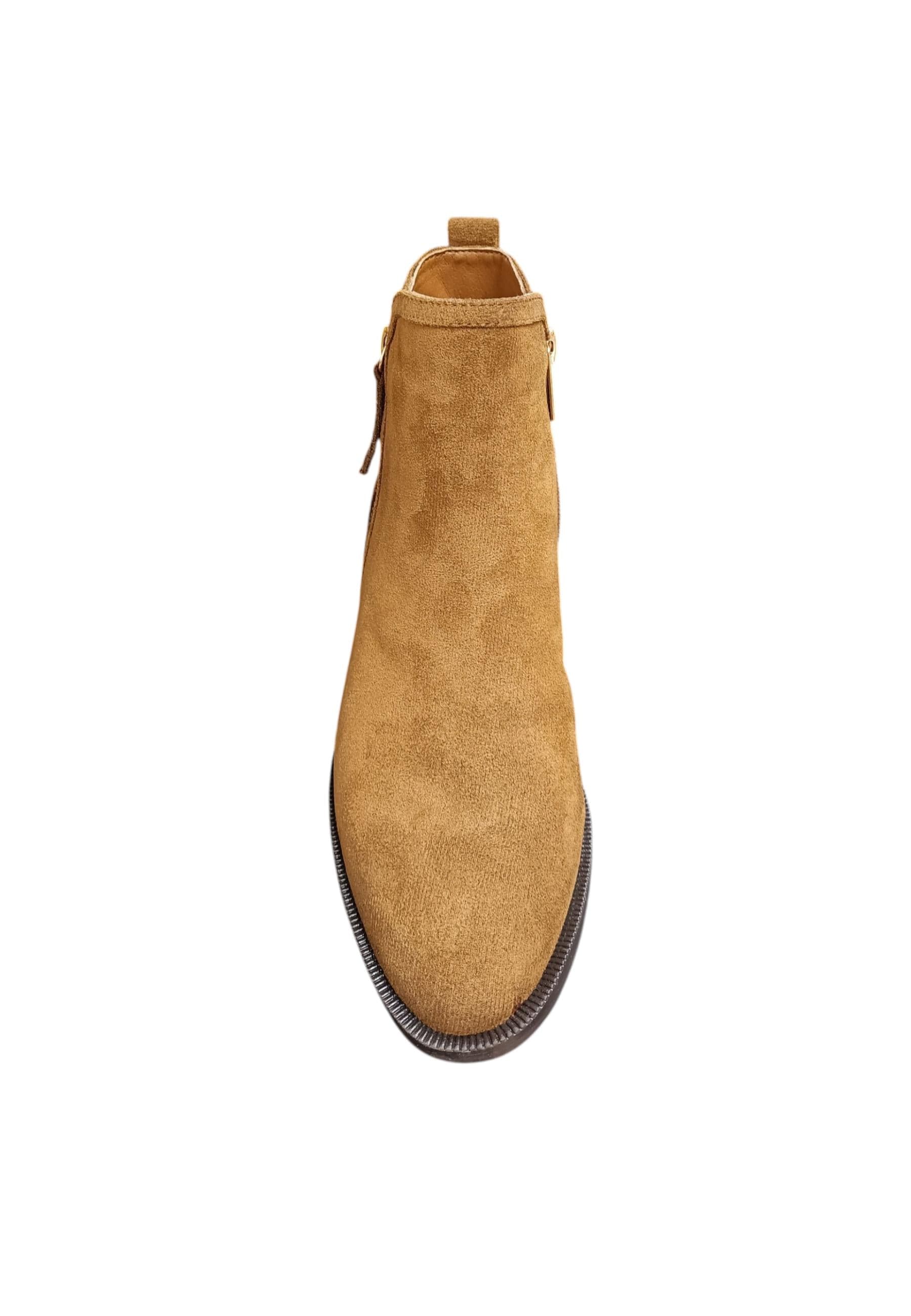 Stivaletti donna XTI camel maculato suede - Stile urban con zip laterale in Ballerine Scarpetteria Gica - Trani, commercioVirtuoso.it