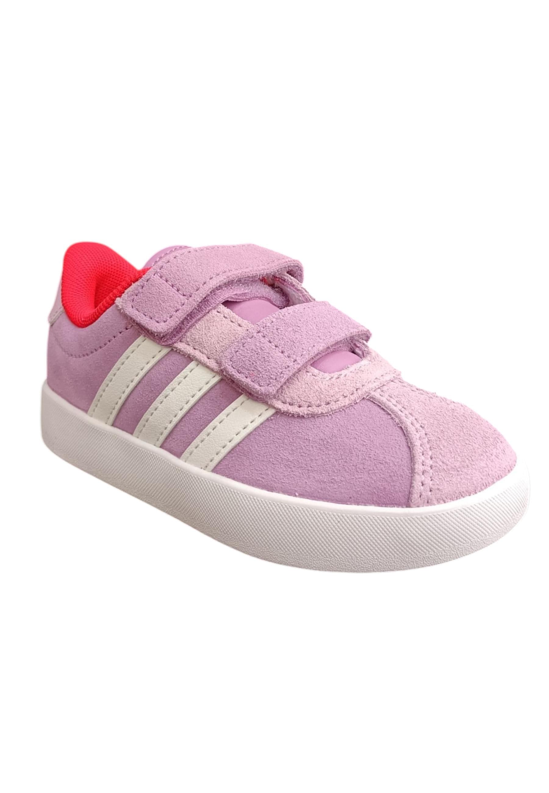 Sneakers bambina Adidas Grand Court viola bianco suede - Stile sportivo con velcro in Stivali Scarpetteria Gica - Trani, commercioVirtuoso.it