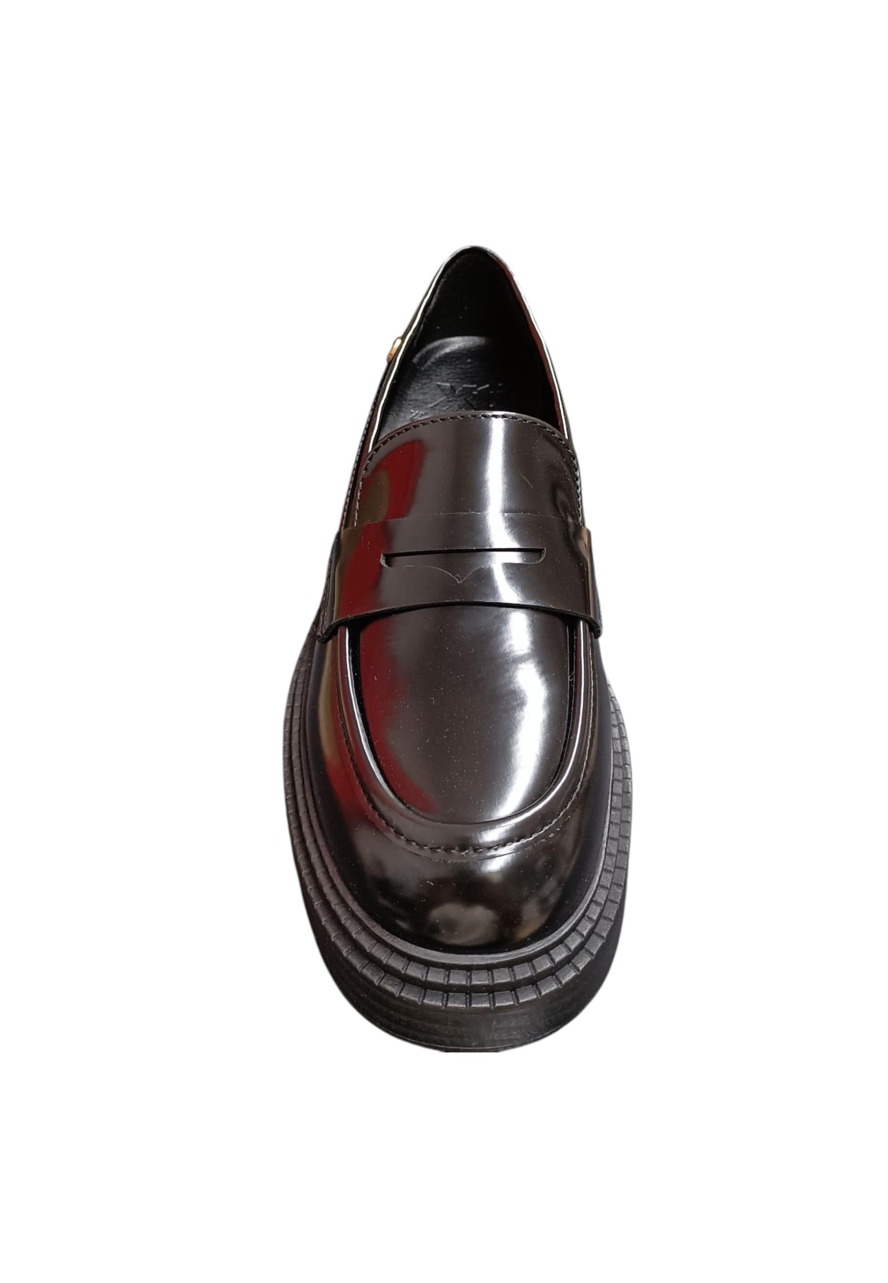 Mocassino college donna XTI Zapato nero pelle elastico comfort style in Ballerine Scarpetteria Gica - Trani, commercioVirtuoso.it