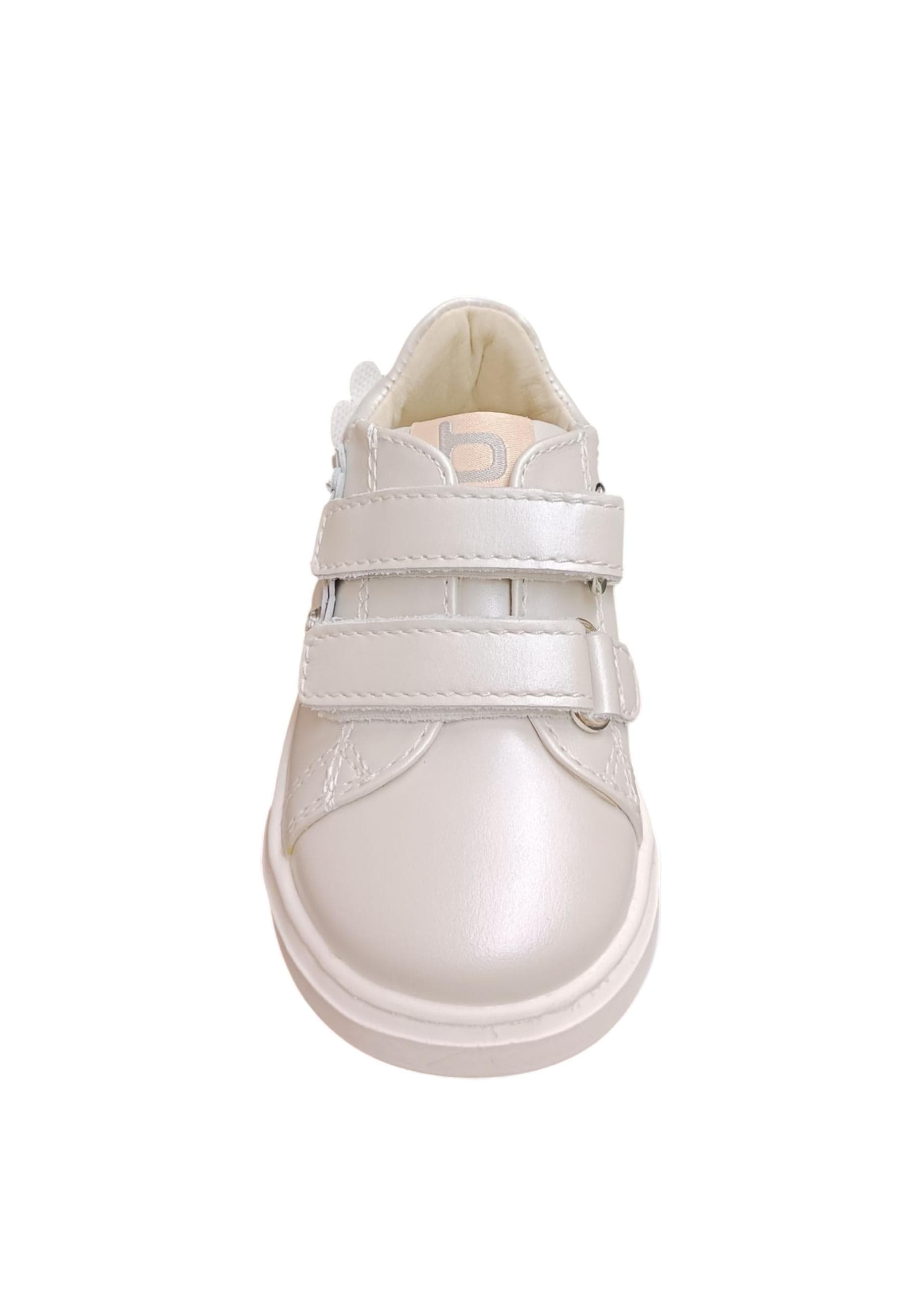 Sneakers primi passi bambina Balducci Cita bianco oro pelle - Eleganza luminosa con velcro in Ballerine Scarpetteria Gica - Trani, commercioVirtuoso.it