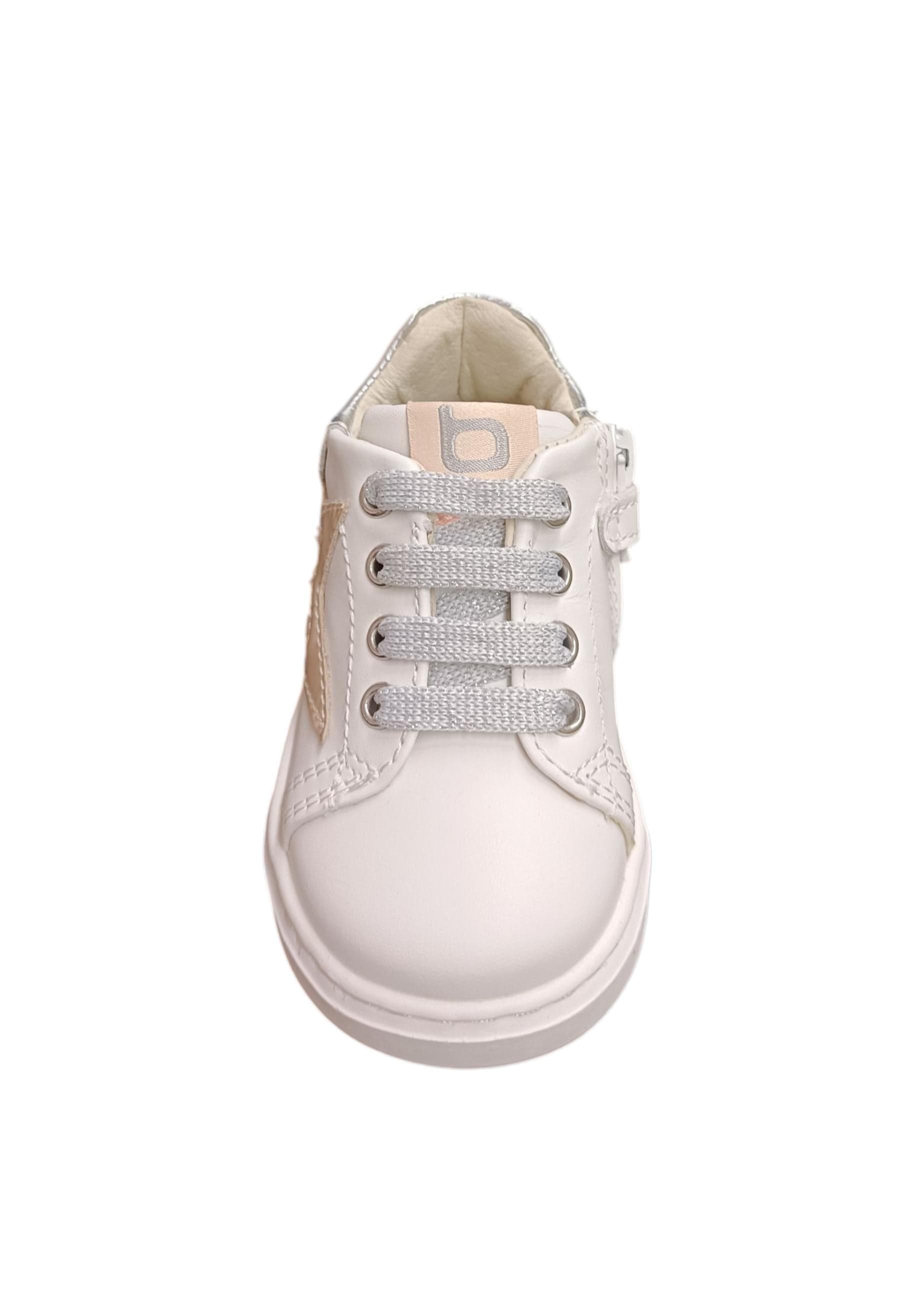 Sneakers primi passi bambina Balducci Cita bianco cipria pelle - Dolcezza romantica con lacci in Ballerine Scarpetteria Gica - Trani, commercioVirtuoso.it