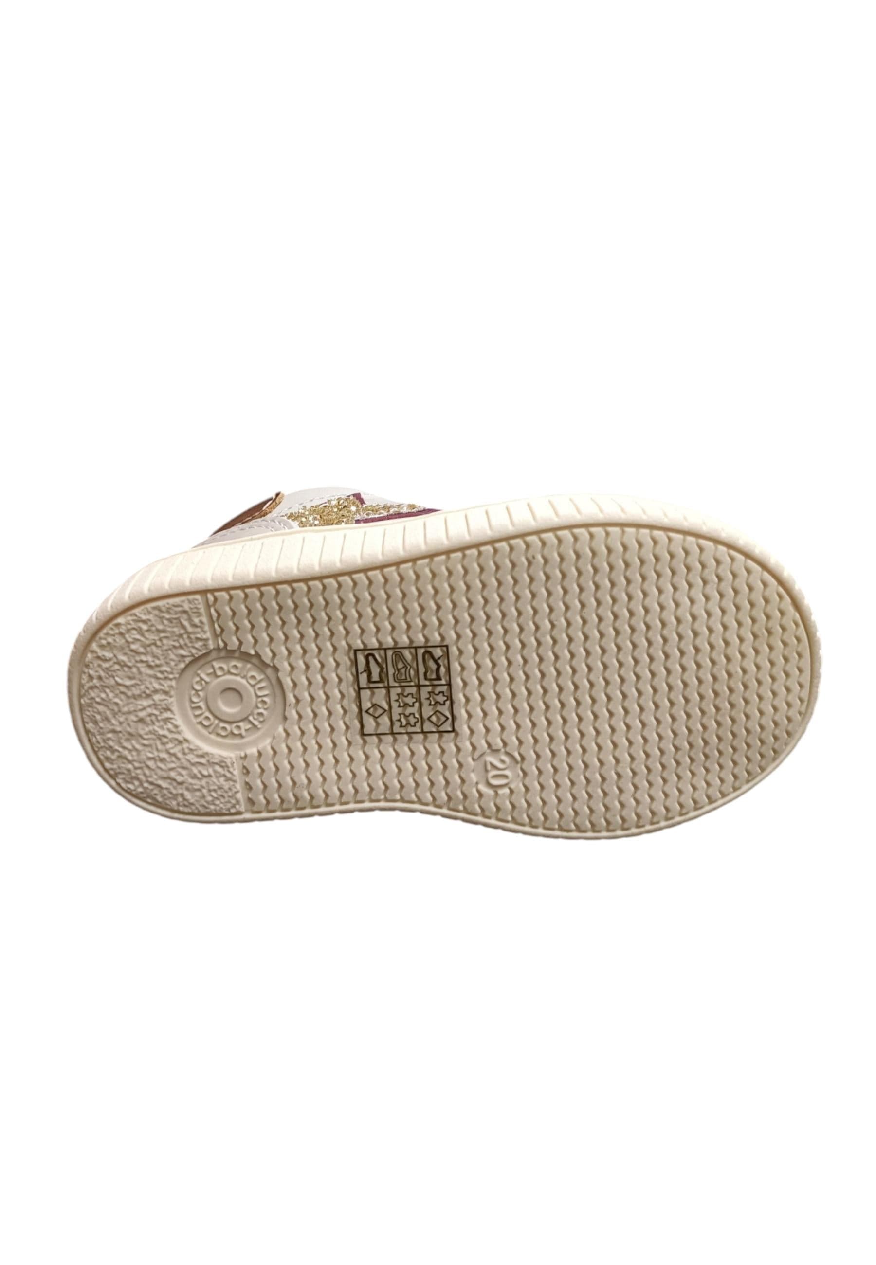 Sneakers primi passi bambina Balducci Cita bianco beige oro pelle - Eleganza luminosa con lacci in Ballerine Scarpetteria Gica - Trani, commercioVirtuoso.it