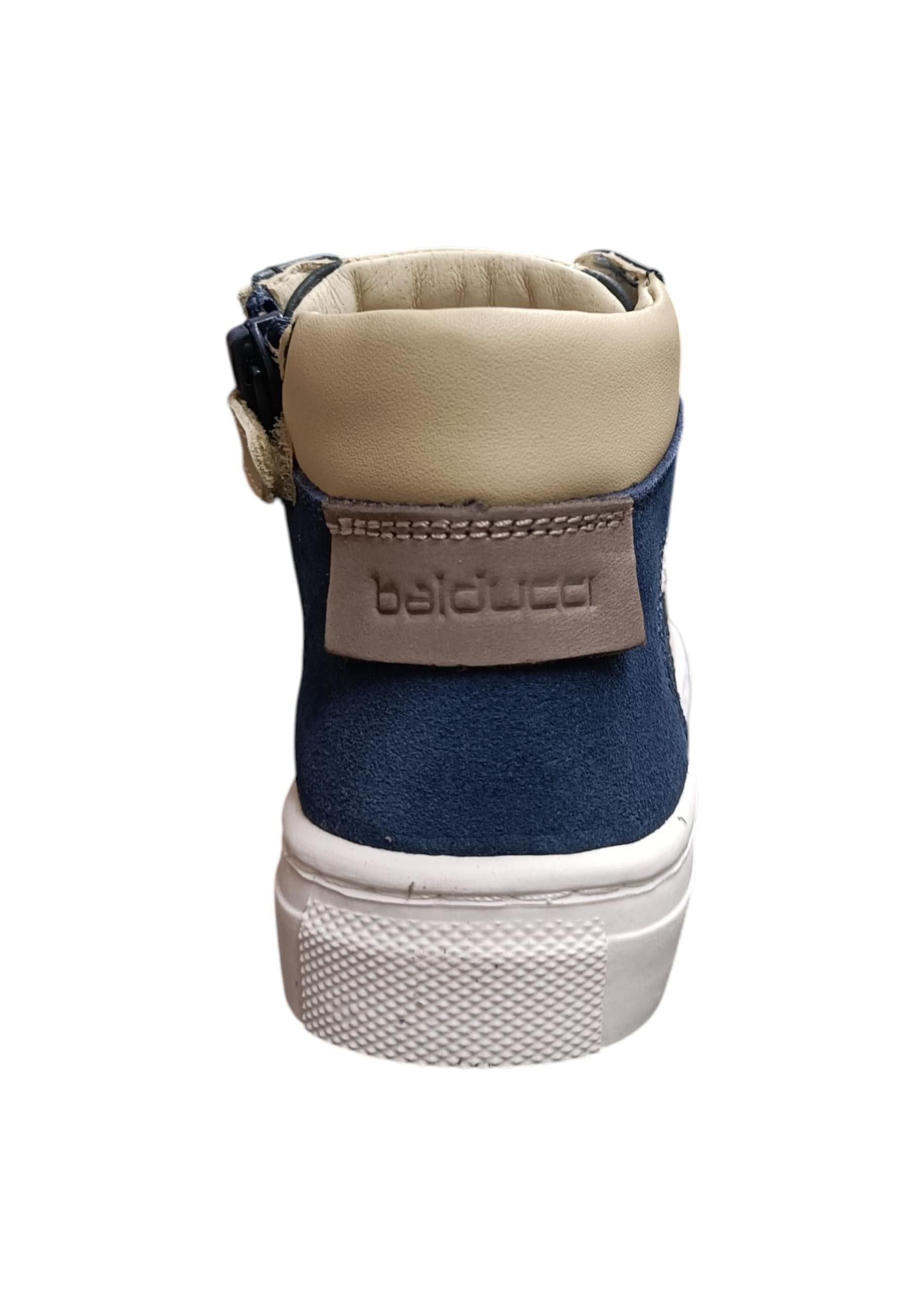 Sneakers bambino Balducci Butter blu bianco beige pelle - Stile dinamico con zip laterale in Ballerine Scarpetteria Gica - Trani, commercioVirtuoso.it