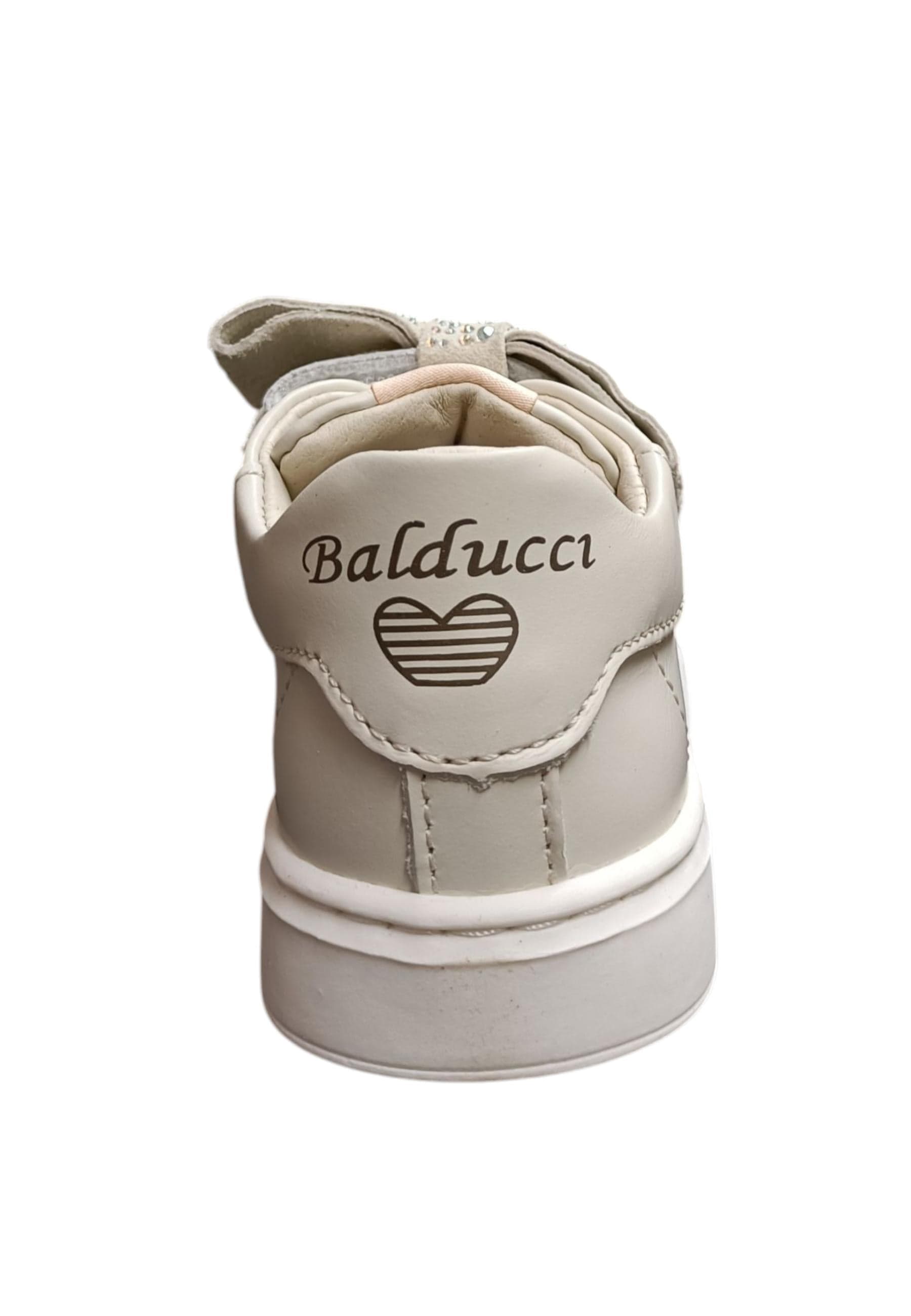 Sneakers primi passi bambina Balducci Cita bianco pelle - Purezza classica con chiusura velcro in Ballerine Scarpetteria Gica - Trani, commercioVirtuoso.it