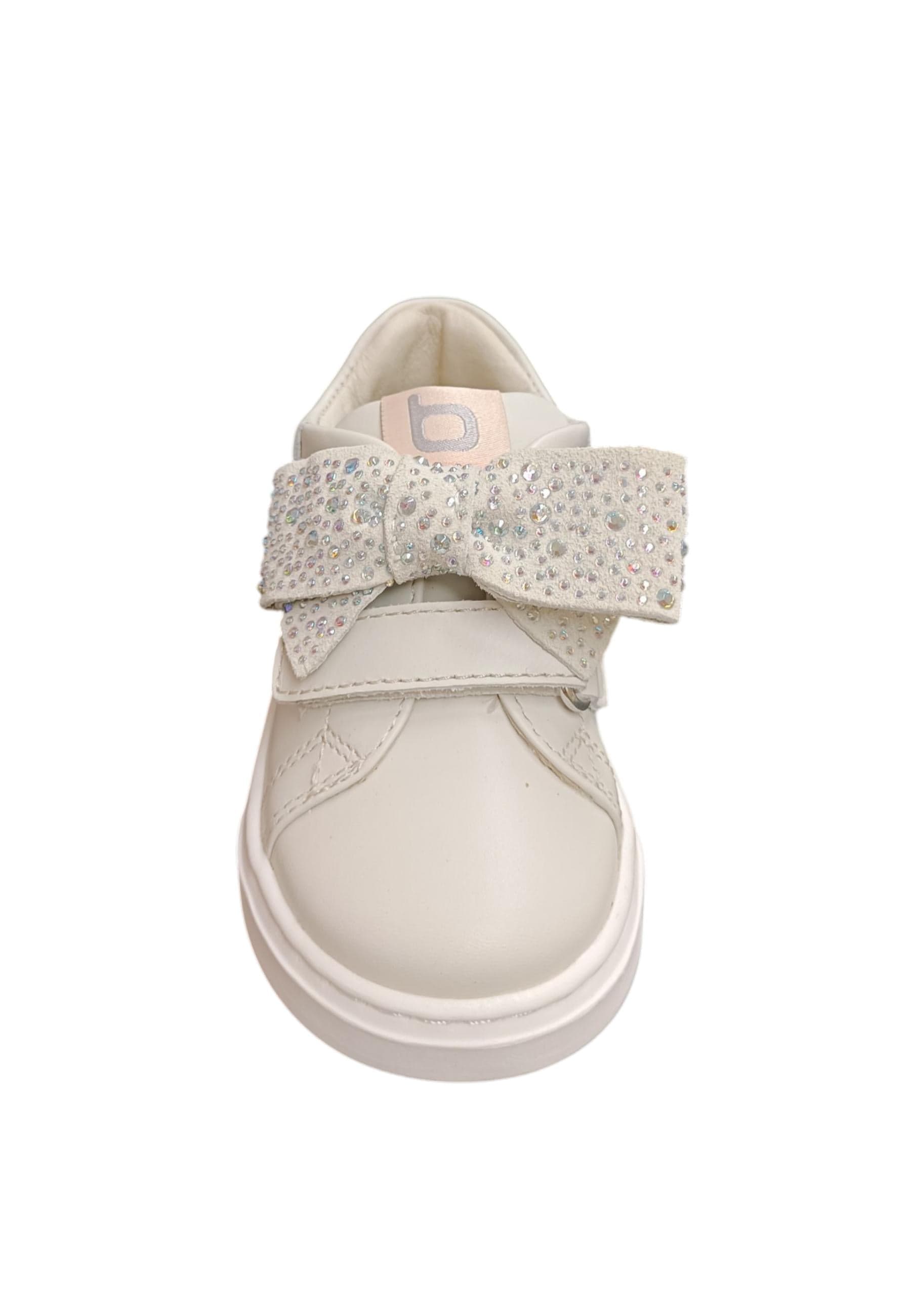 Sneakers primi passi bambina Balducci Cita bianco pelle - Purezza classica con chiusura velcro in Ballerine Scarpetteria Gica - Trani, commercioVirtuoso.it