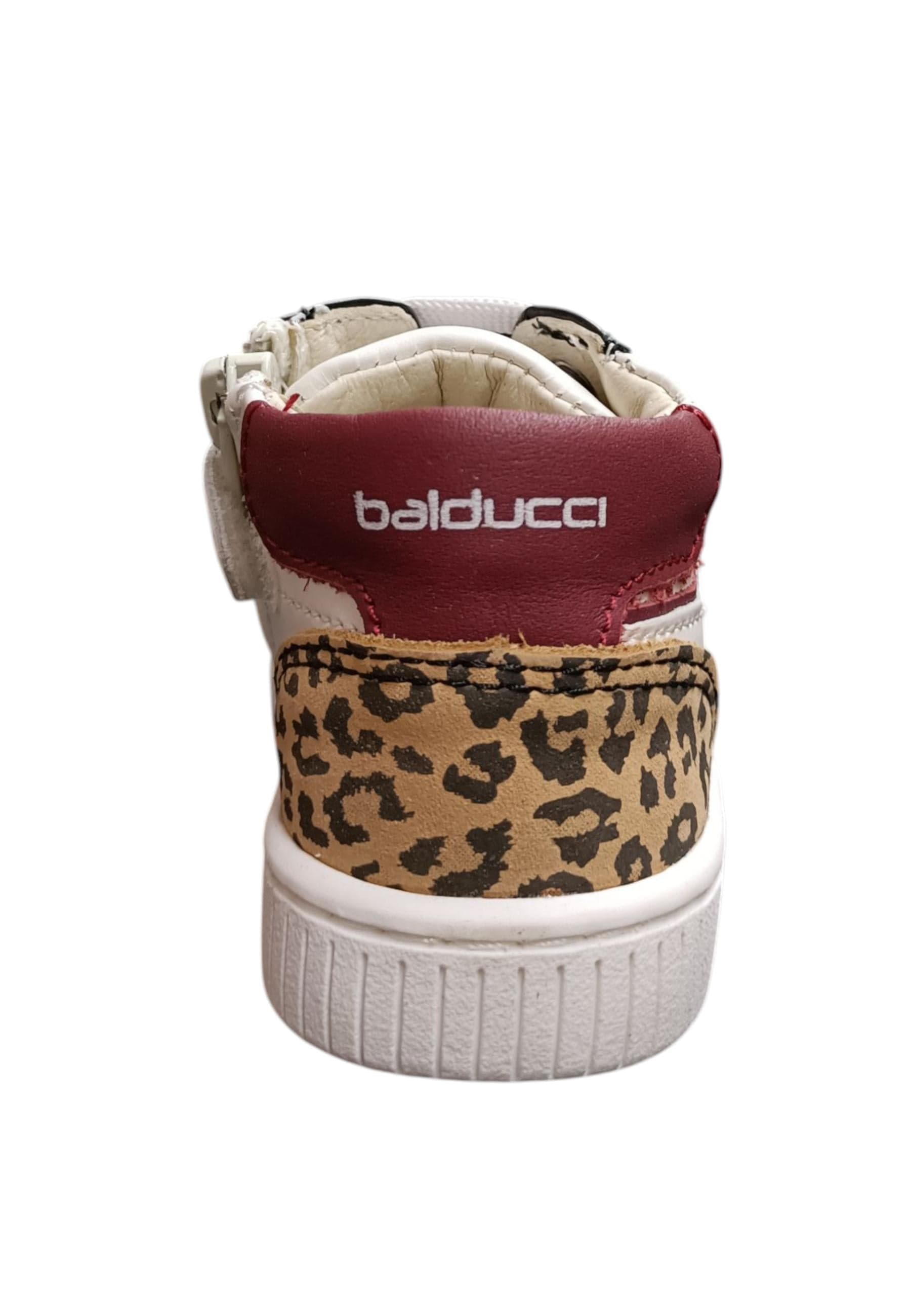 Sneakers primi passi bambina Balducci Cita bianco nero fucsia maculato pelle - Stile animalier con lacci in Ballerine Scarpetteria Gica - Trani, commercioVirtuoso.it