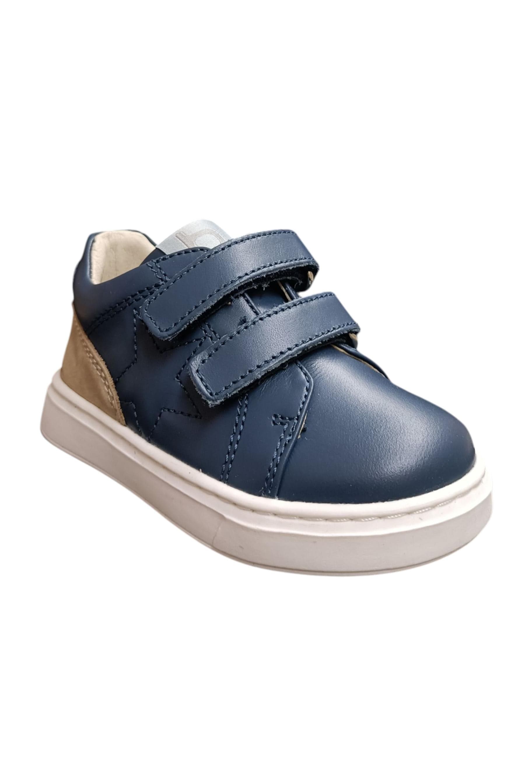 Sneakers primi passi bambino Balducci Cita blu bianco pelle - Freschezza sportiva con chiusura velcro in Ballerine Scarpetteria Gica - Trani, commercioVirtuoso.it