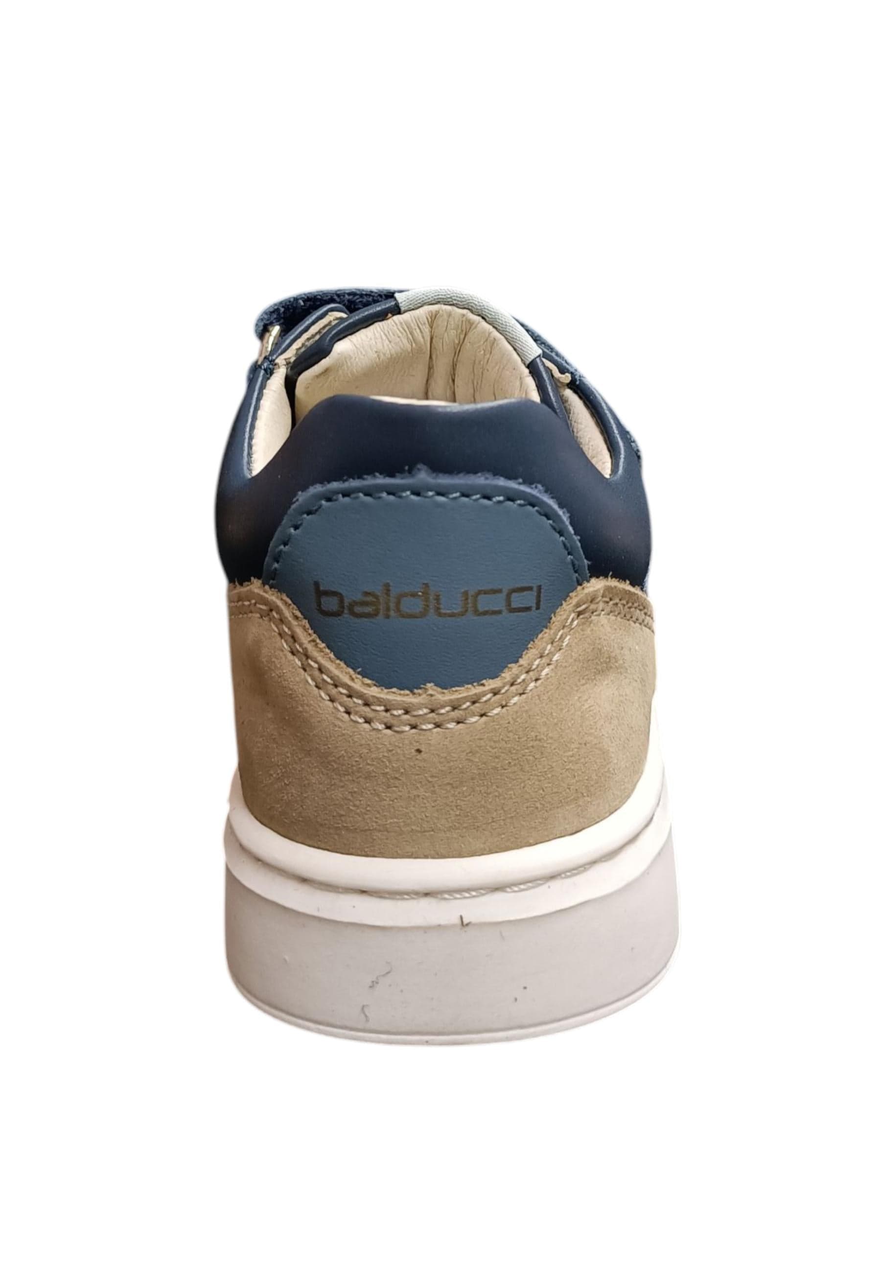 Sneakers primi passi bambino Balducci Cita blu bianco pelle - Freschezza sportiva con chiusura velcro in Ballerine Scarpetteria Gica - Trani, commercioVirtuoso.it