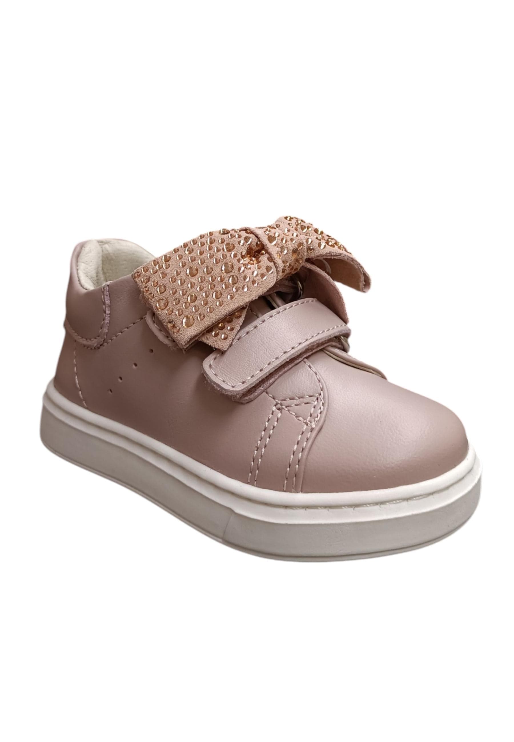 Sneakers primi passi bambina Balducci Cita cipria pelle - Dolcezza e sicurezza con chiusura velcro in Ballerine Scarpetteria Gica - Trani, commercioVirtuoso.it