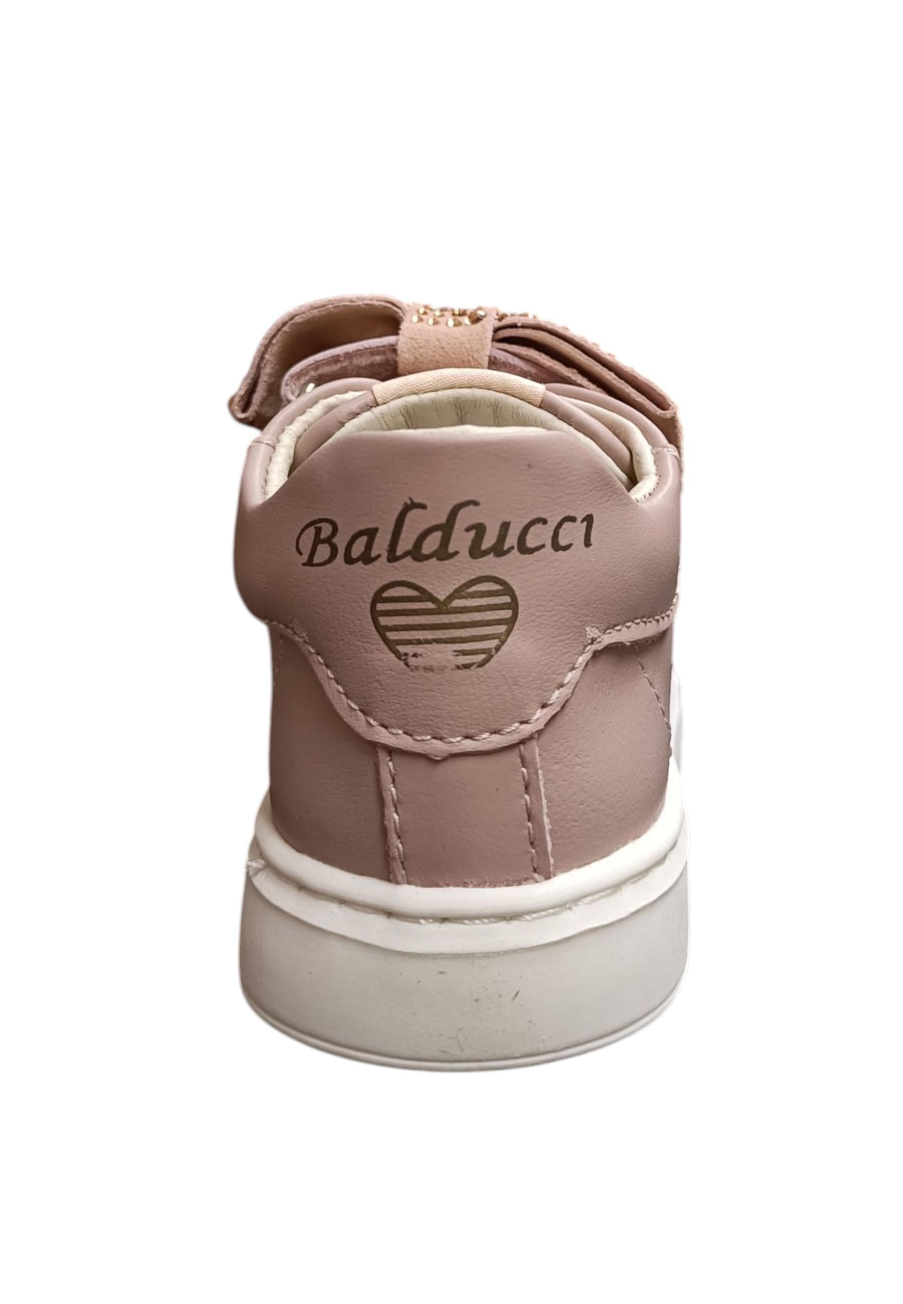 Sneakers primi passi bambina Balducci Cita cipria pelle - Dolcezza e sicurezza con chiusura velcro in Ballerine Scarpetteria Gica - Trani, commercioVirtuoso.it