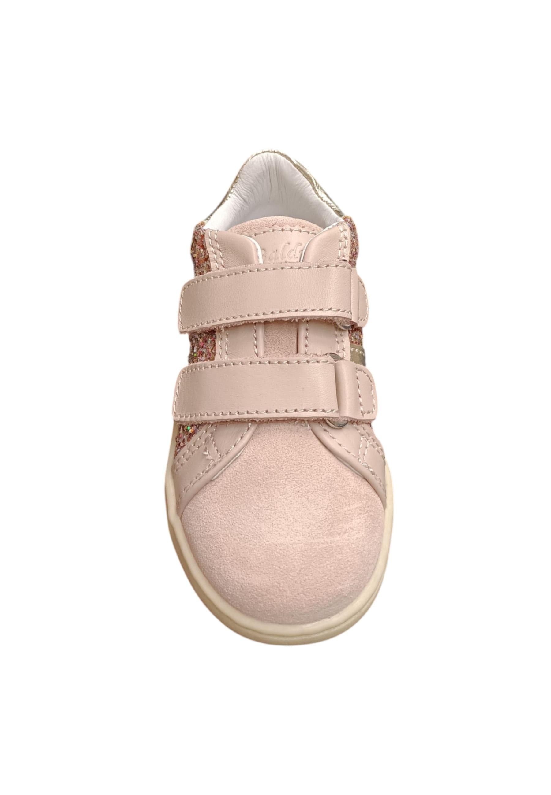 Sneakers bambina Balducci Lynn cipria glitter multicolor oro pelle - Magia scintillante con zip in Ballerine Scarpetteria Gica - Trani, commercioVirtuoso.it