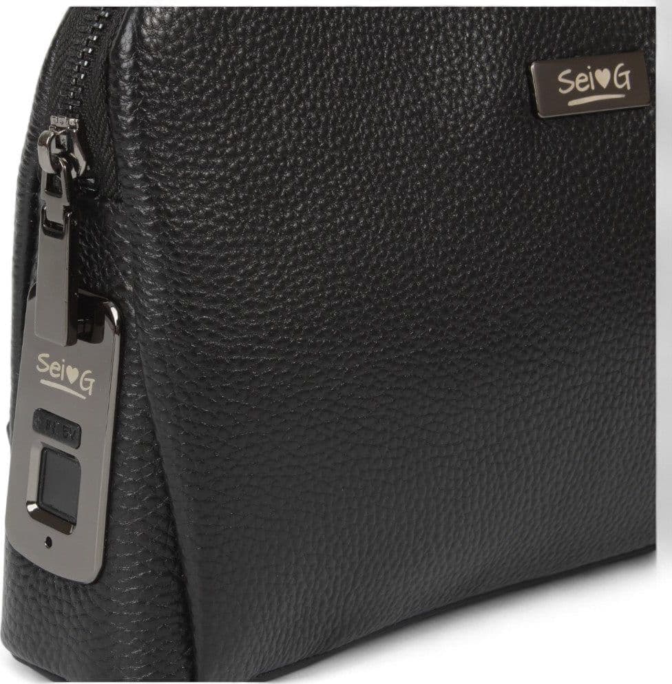 Sei G pochette nera da uomo con lucchetto ID in Borse organizer portatutto Prodotti di Classe - Nocera Superiore, commercioVirtuoso.it