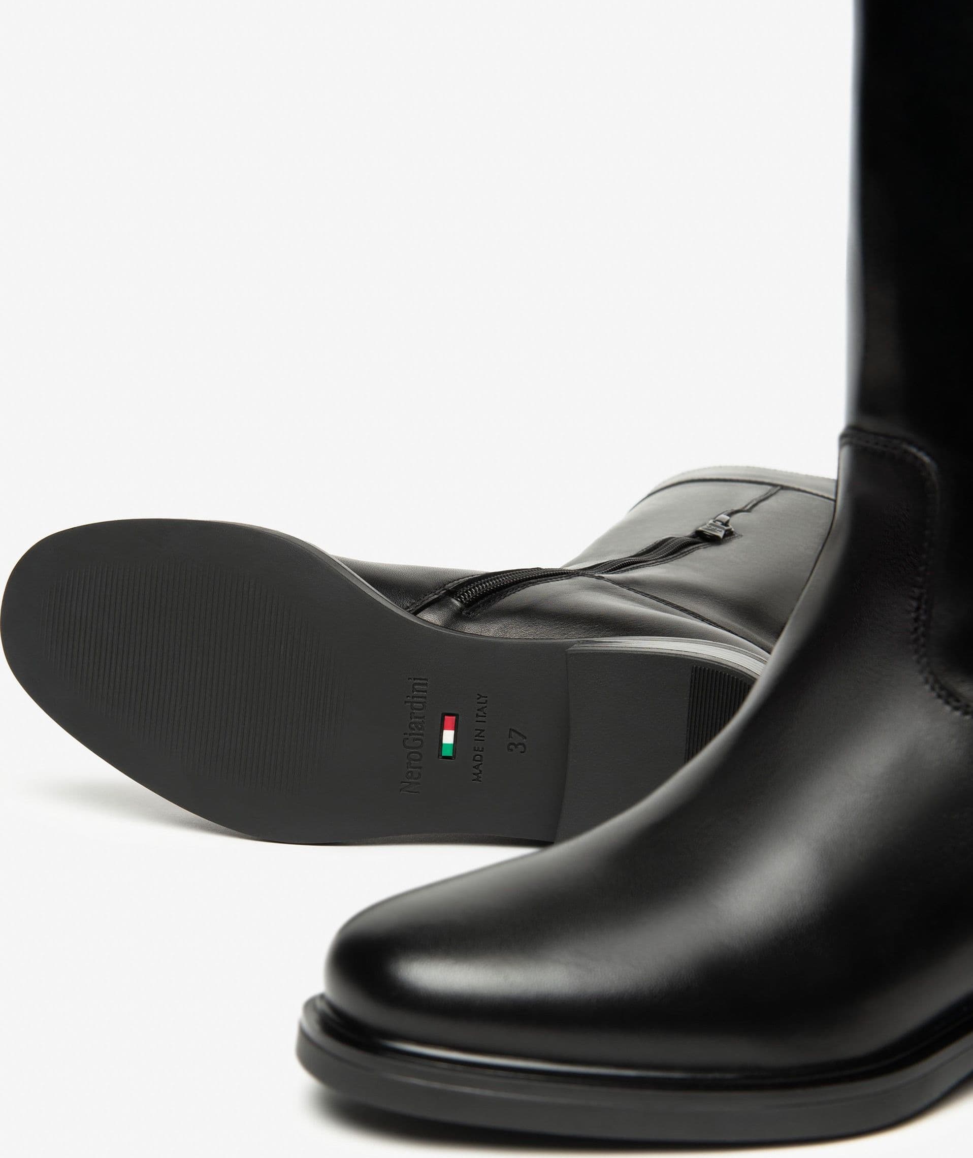 Nero Giardini stivali donna in pelle nero I514700D100 - 4
