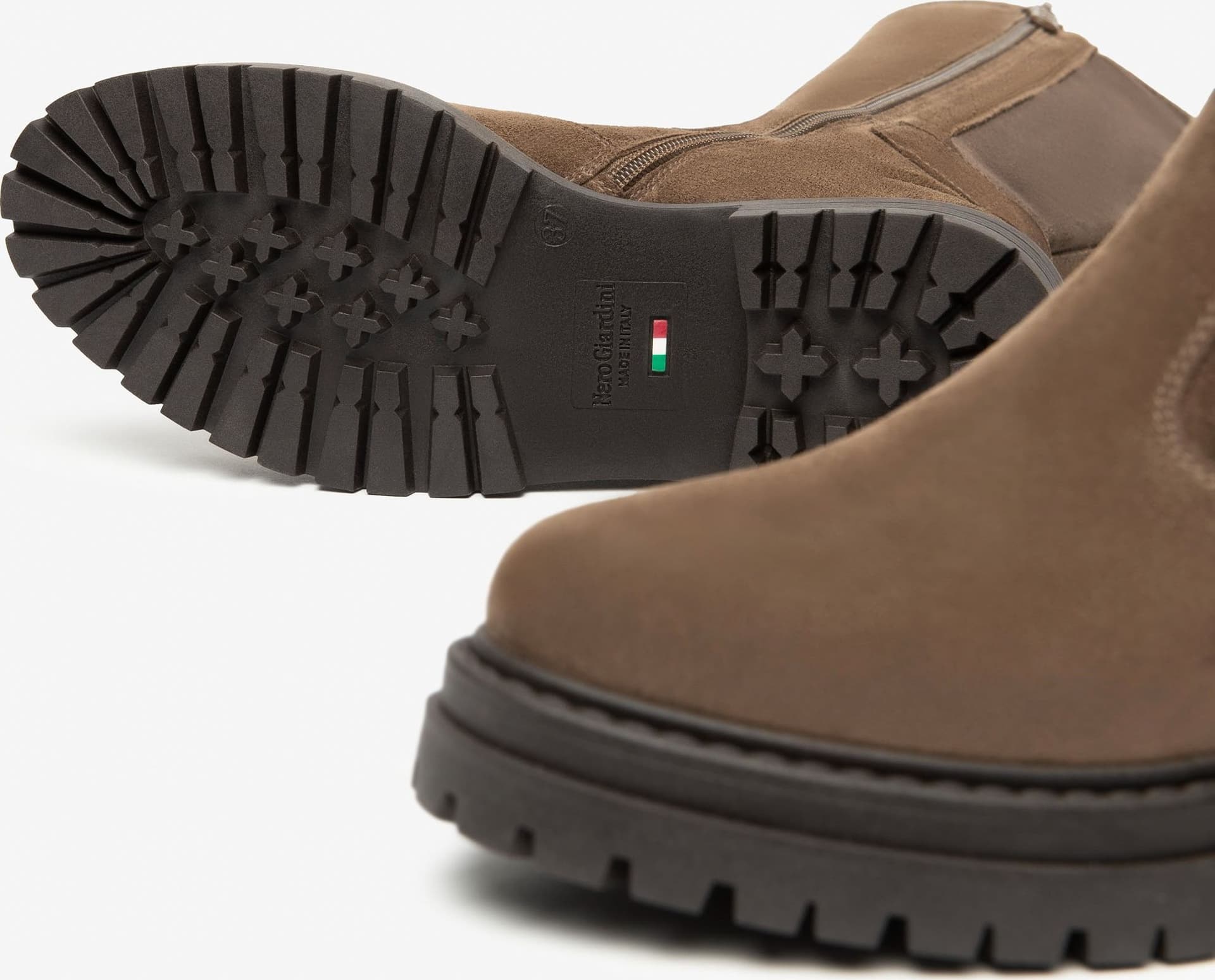 Nero Giardini stivali donna in pelle scamosciata col. spago I514843D427 - 4