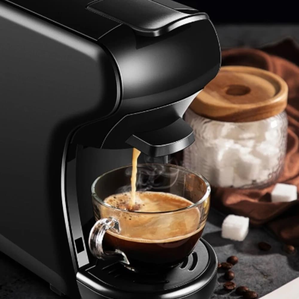 MACCHINA DA CAFFÈ 1450W 4IN1 CAPSULE CIALDE COMPATIBILE NESPRESSO DOLCE GUSTO A MODO MIO - 6