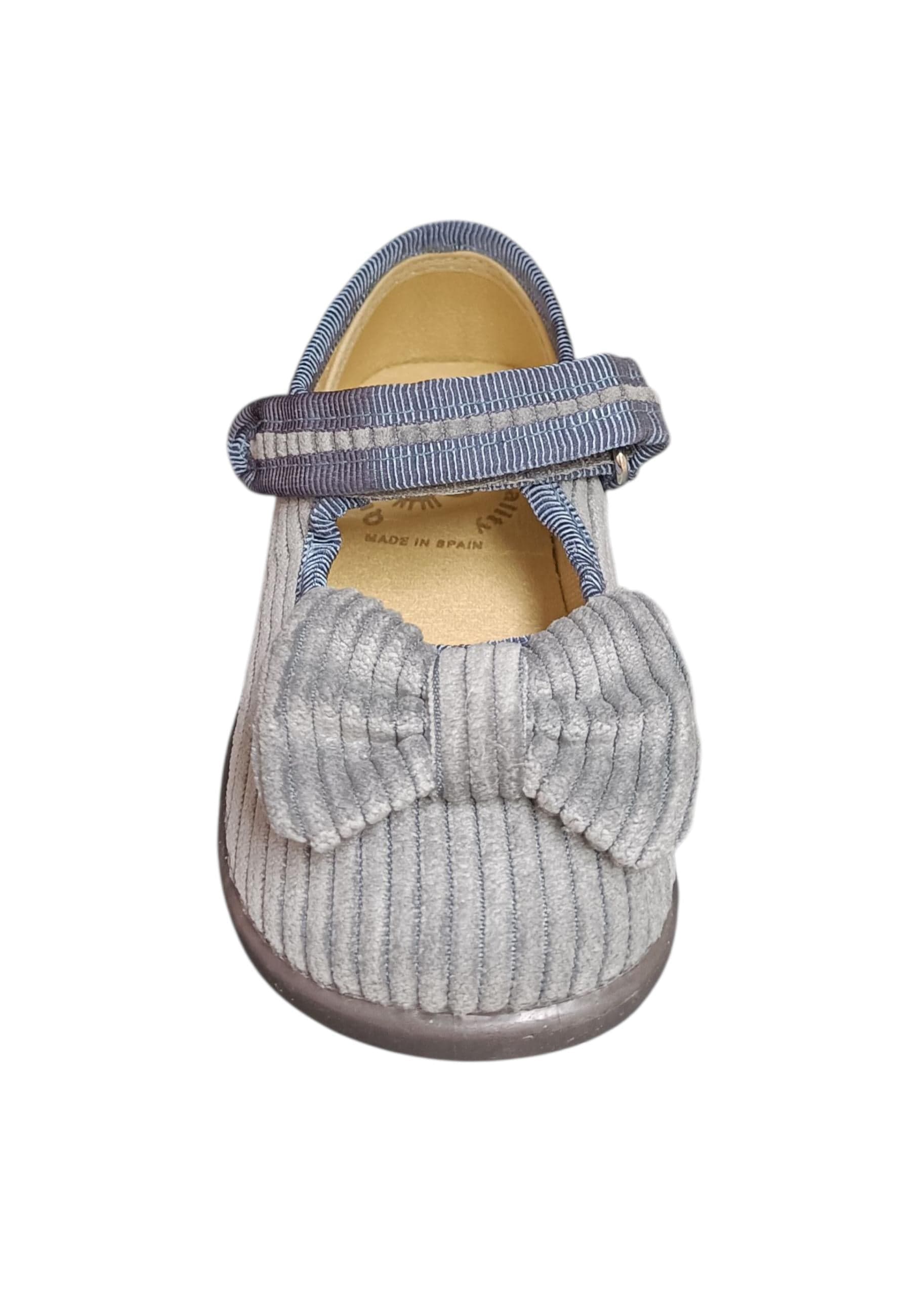 Ballerina bambina Vul-Ladi Candy grigio velluto velcro elegance style in Ballerine Scarpetteria Gica - Trani, commercioVirtuoso.it