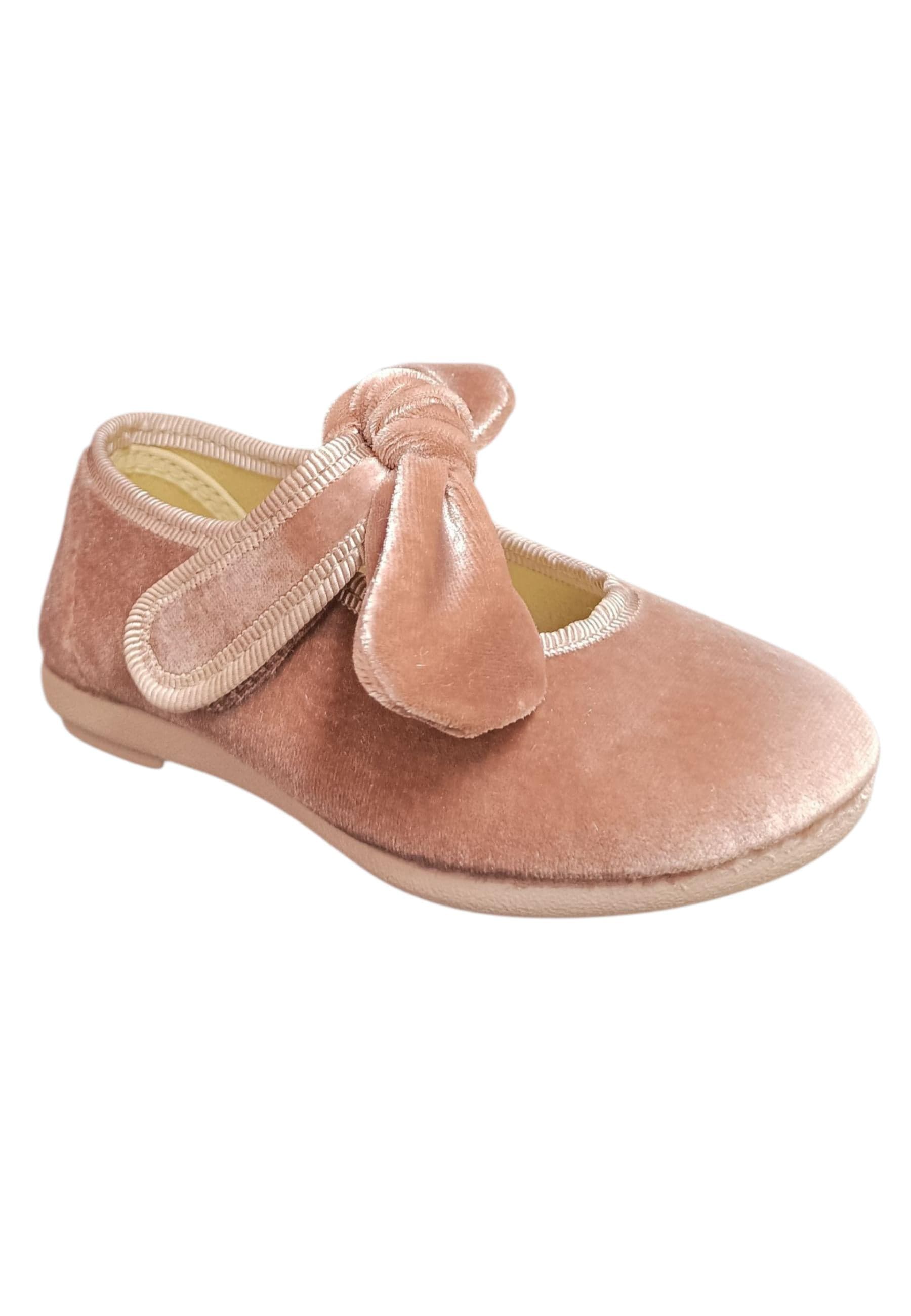 Ballerina bambina Vul-Ladi Candy rosa velluto velcro elegance style in Ballerine Scarpetteria Gica - Trani, commercioVirtuoso.it