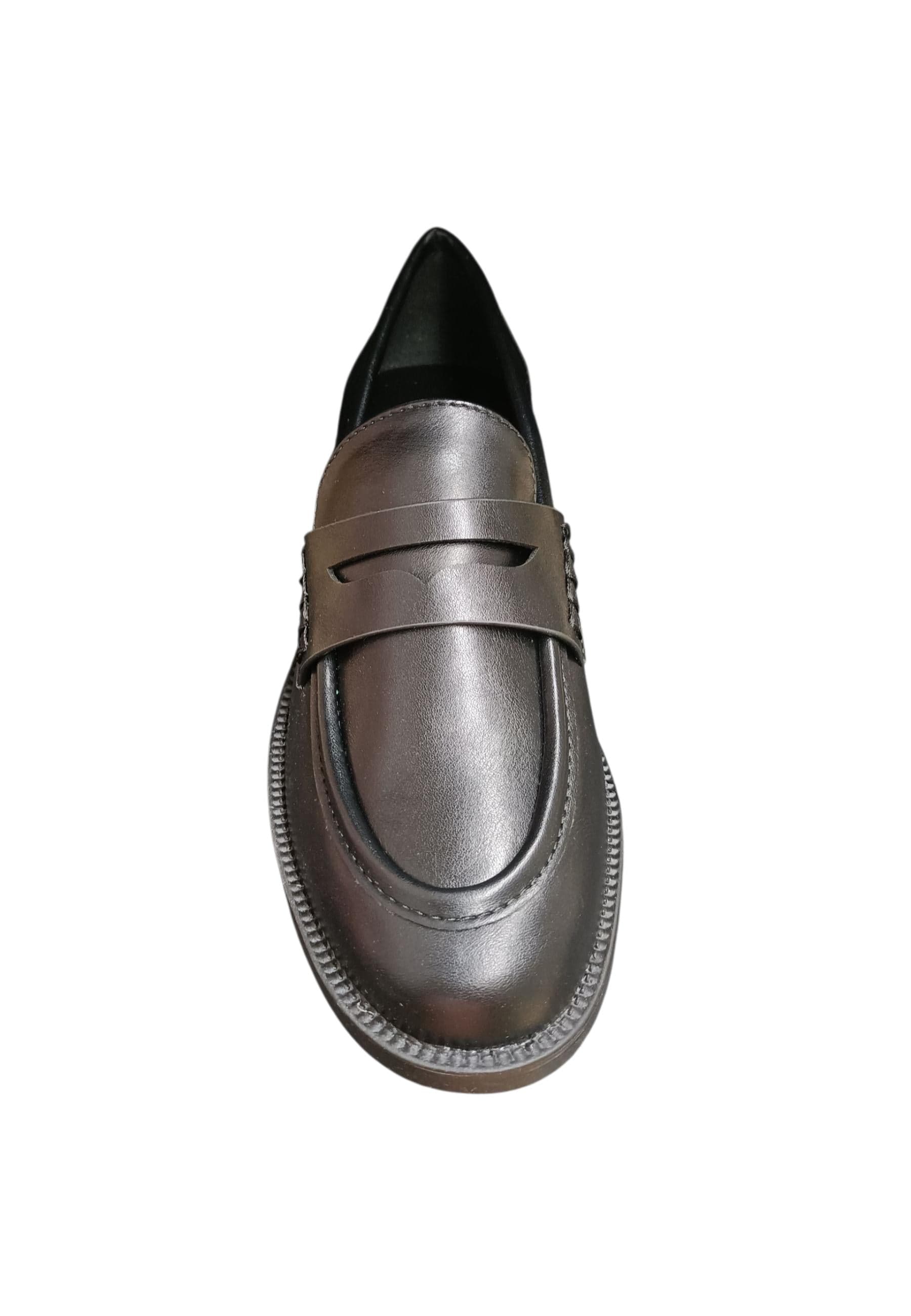 Mocassini college donna Marina Galanti nero pelle - Eleganza casual con elastico in Ballerine Scarpetteria Gica - Trani, commercioVirtuoso.it