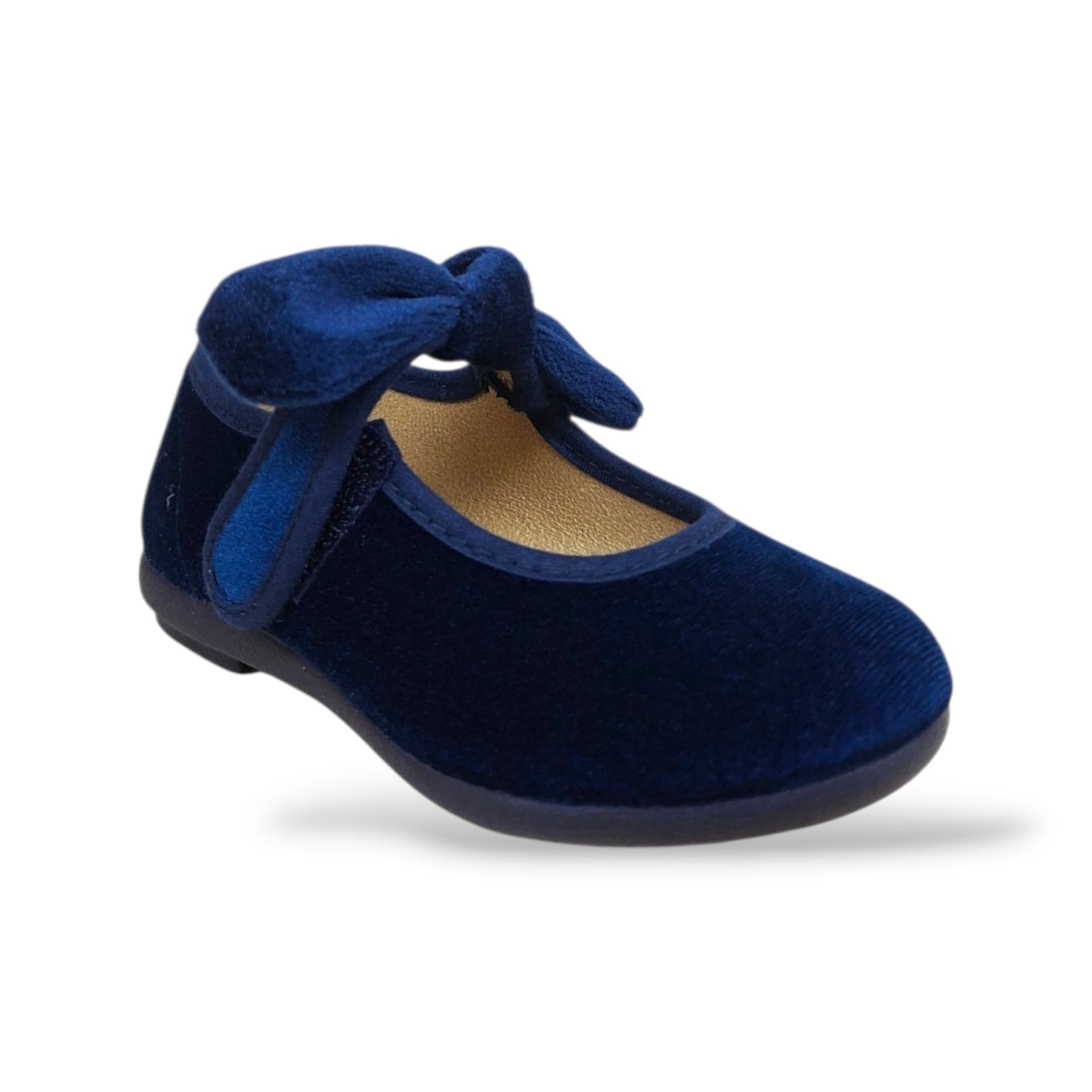 Ballerina bambina Vul-Ladi Candy blu velluto velcro elegance style in Ballerine Scarpetteria Gica - Trani, commercioVirtuoso.it