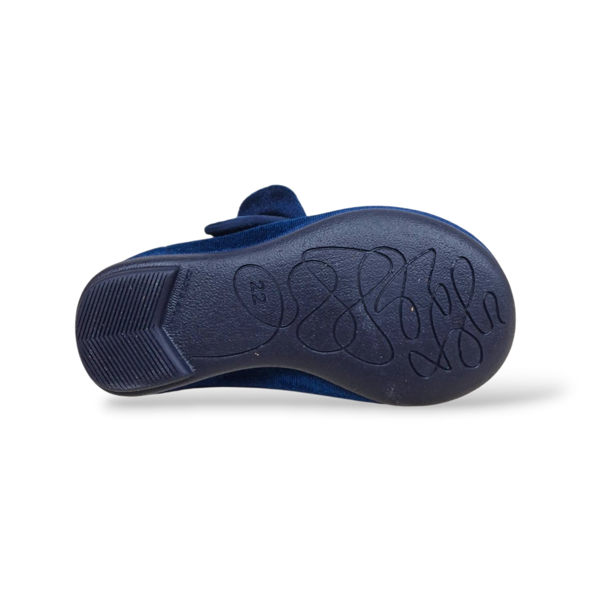 VUL-LADI Candy Ballerine Bambine Ragazze Blue | Taglia 22-37 | Velluto Fiocco Velcro | Scarpetteria Gica - 5