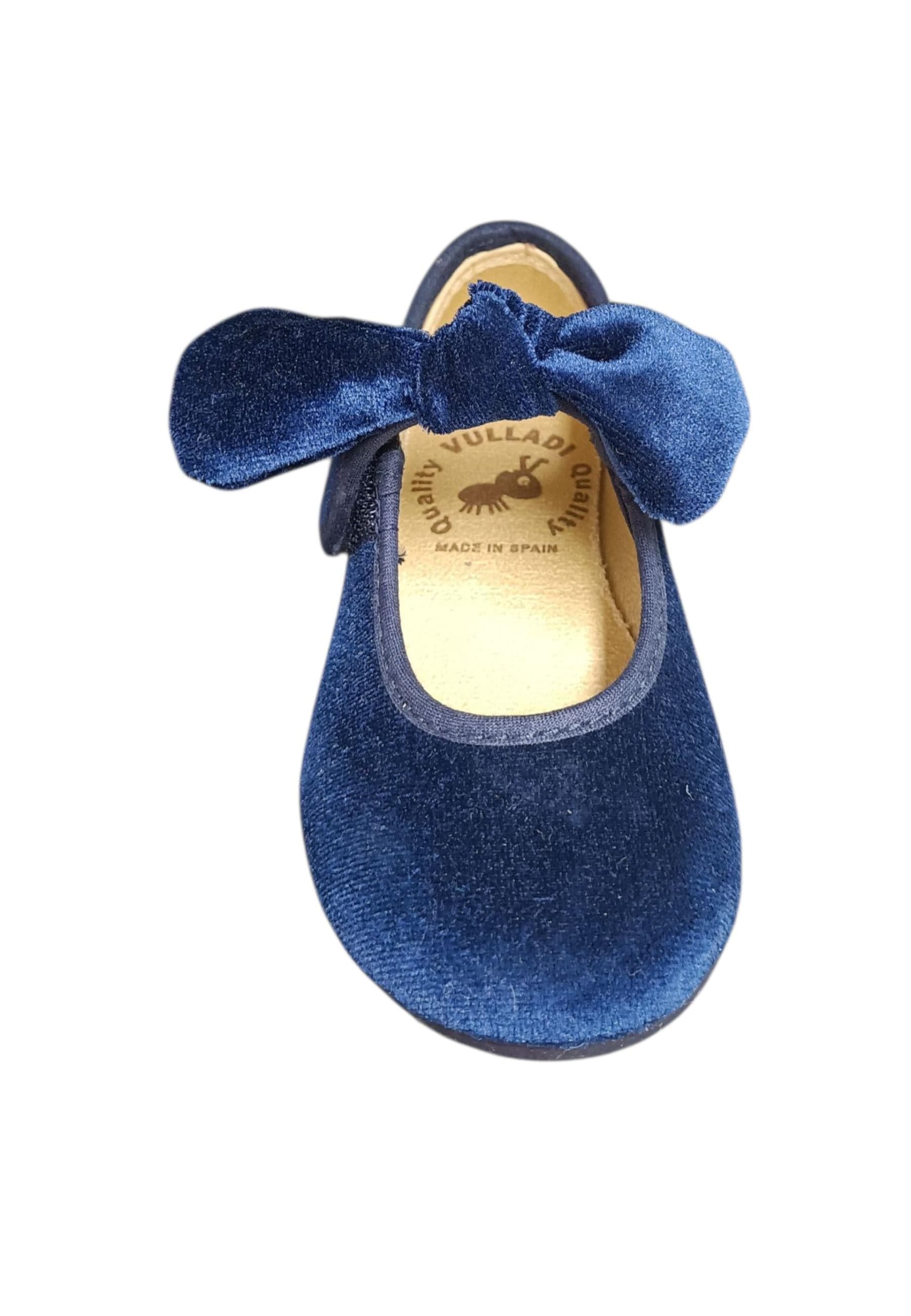 Ballerina bambina Vul-Ladi Candy blu velluto velcro elegance style in Ballerine Scarpetteria Gica - Trani, commercioVirtuoso.it