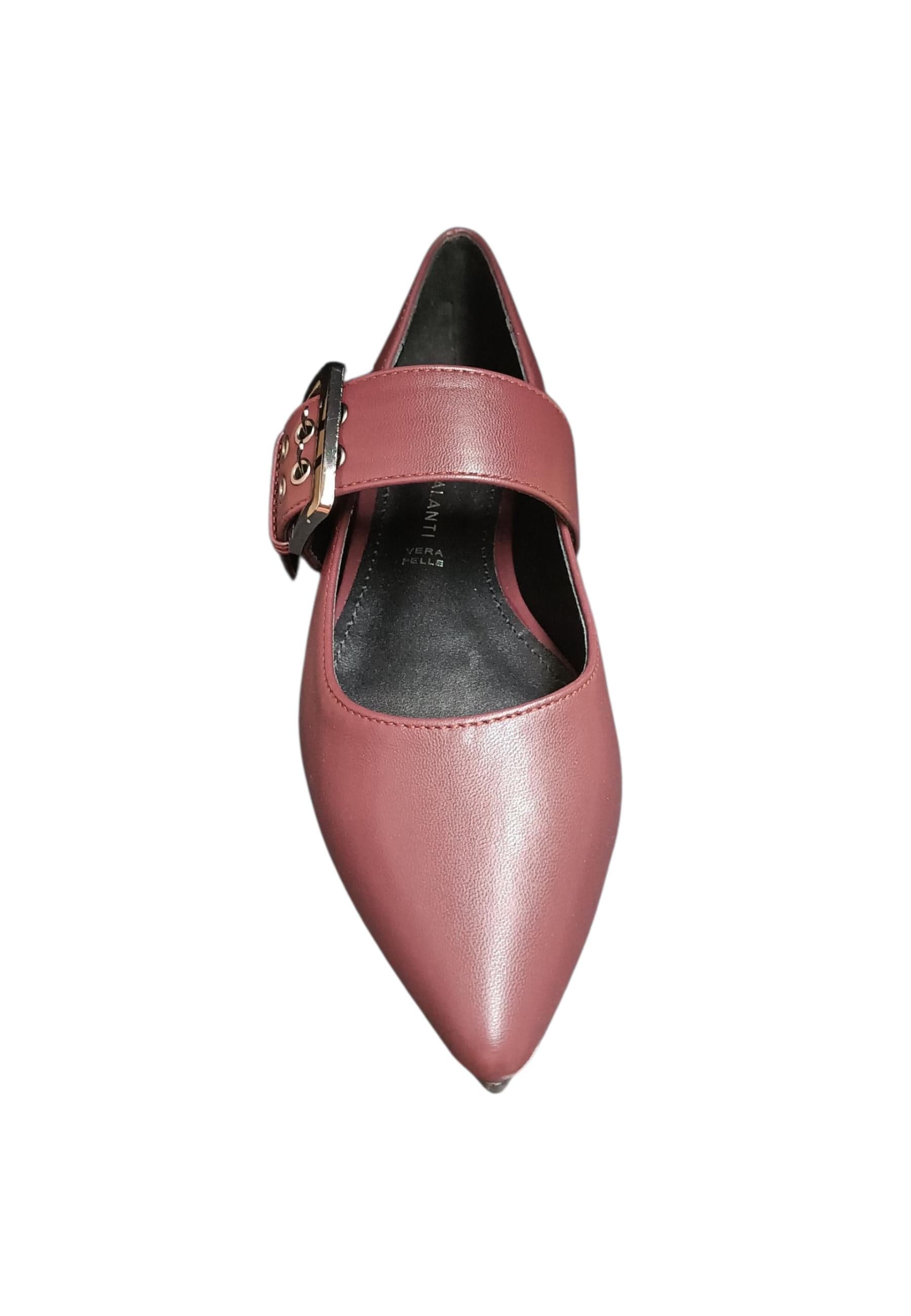 Ballerina donna Marina Galanti Punk bordeaux pelle fibbia elegance style in Ballerine Scarpetteria Gica - Trani, commercioVirtuoso.it