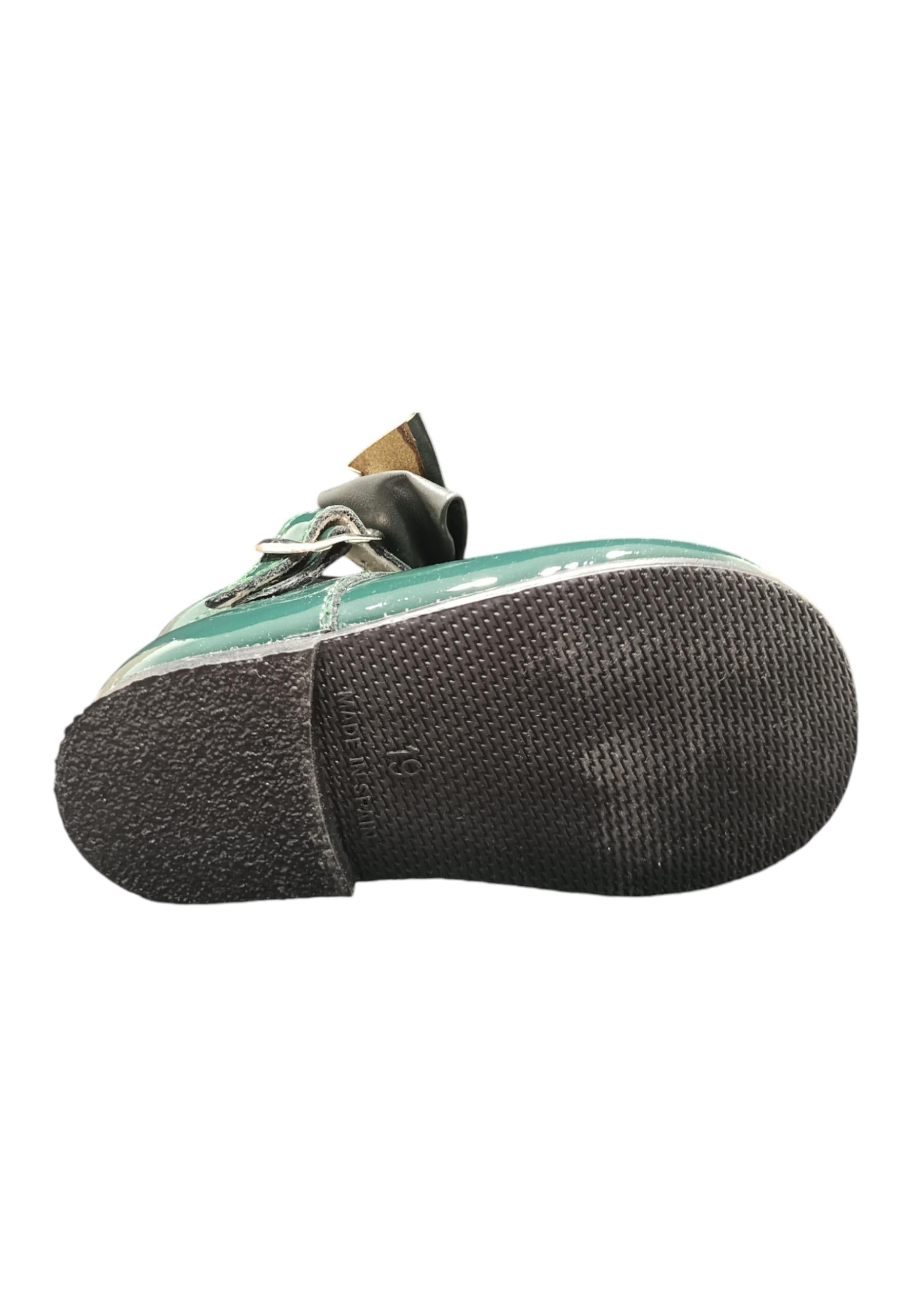 Ballerina primi passi Panyno B1528 verdone vernice fibbia fiocco estraibile - 5
