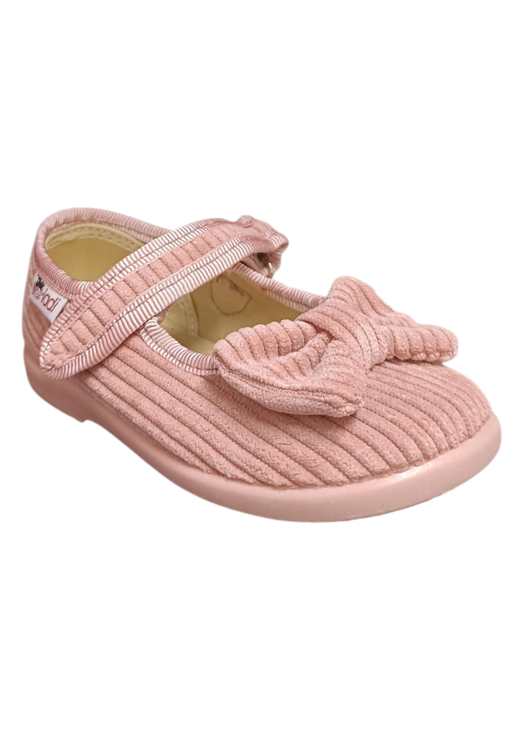 Ballerina bambina Vul-Ladi Candy rosa velluto velcro elegance style in Ballerine Scarpetteria Gica - Trani, commercioVirtuoso.it