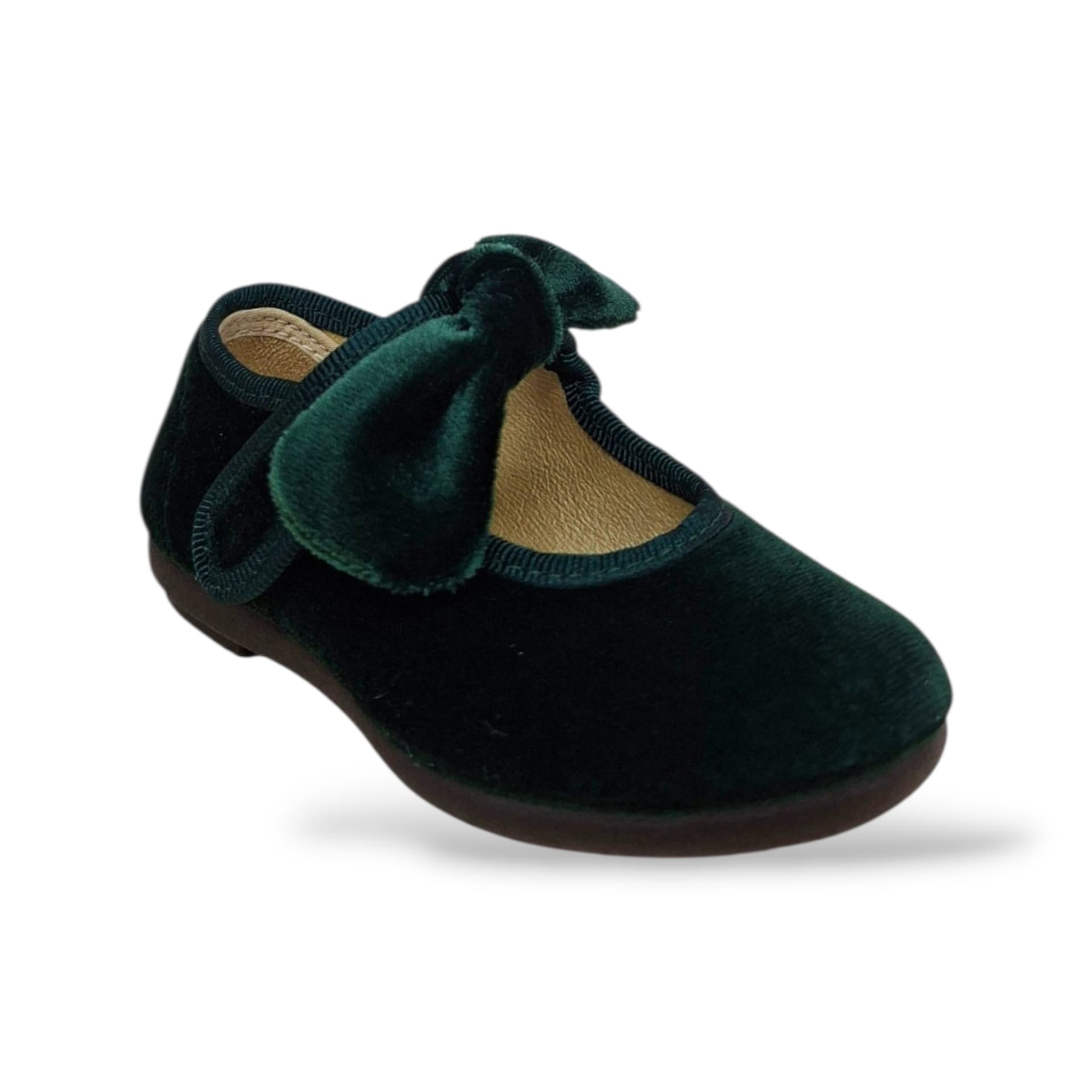 Ballerina bambina Vul-Ladi Candy verdone velluto velcro elegance style in Ballerine Scarpetteria Gica - Trani, commercioVirtuoso.it