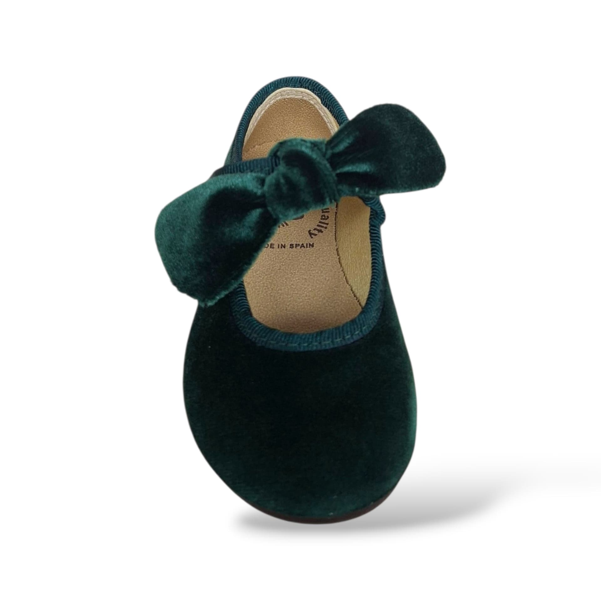 Ballerina bambina Vul-Ladi Candy verdone velluto velcro elegance style in Ballerine Scarpetteria Gica - Trani, commercioVirtuoso.it