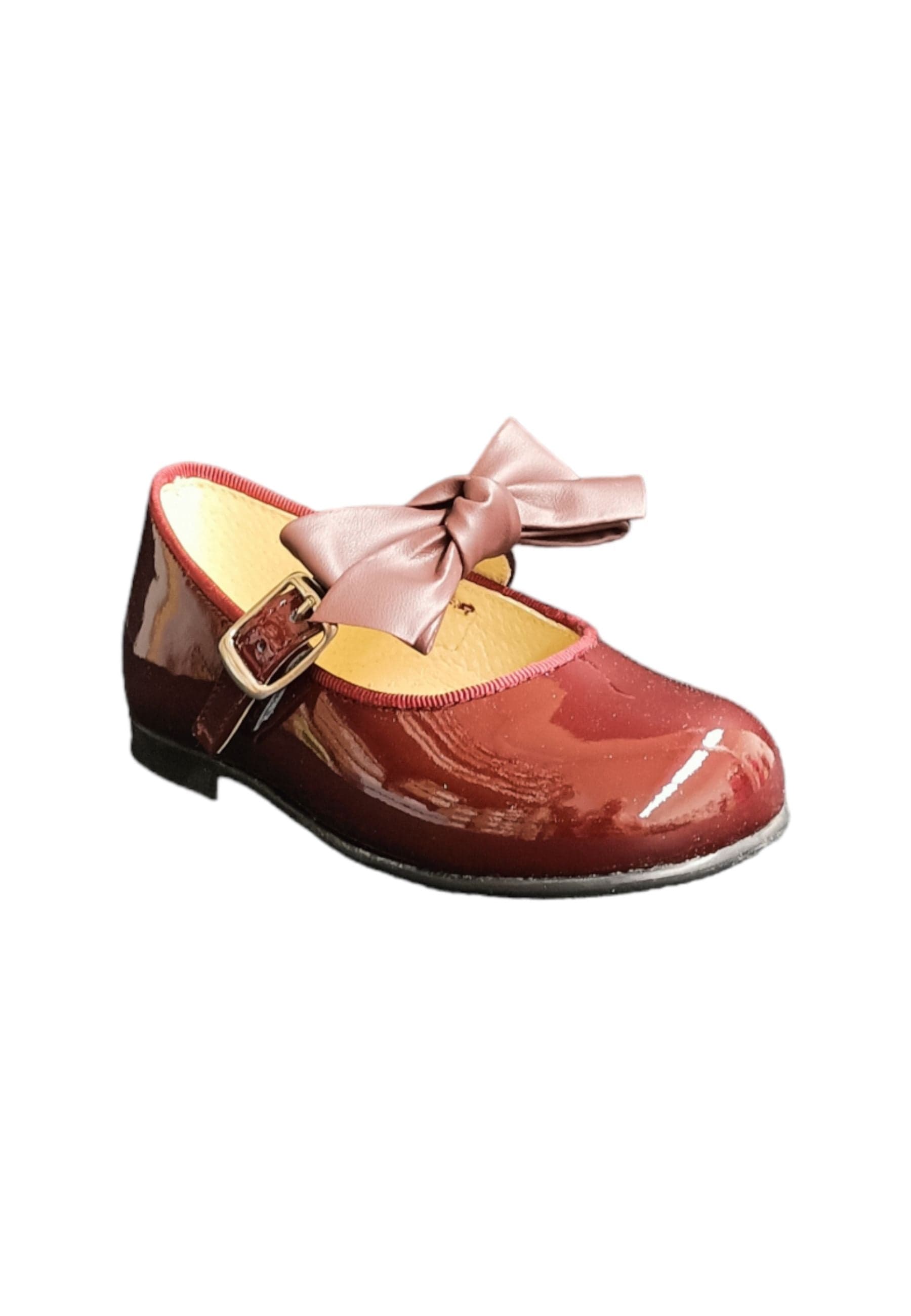 Ballerina bambino Panyno B2601 bordeaux vernice fibbia fiocco estraibile elegance in Ballerine Scarpetteria Gica - Trani, commercioVirtuoso.it
