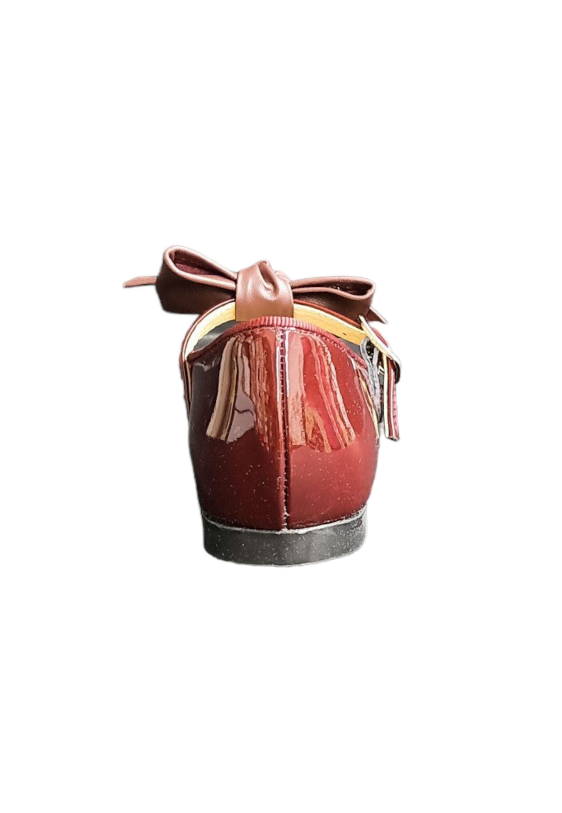 Ballerina bambino Panyno B2601 bordeaux vernice fibbia fiocco estraibile elegance in Ballerine Scarpetteria Gica - Trani, commercioVirtuoso.it