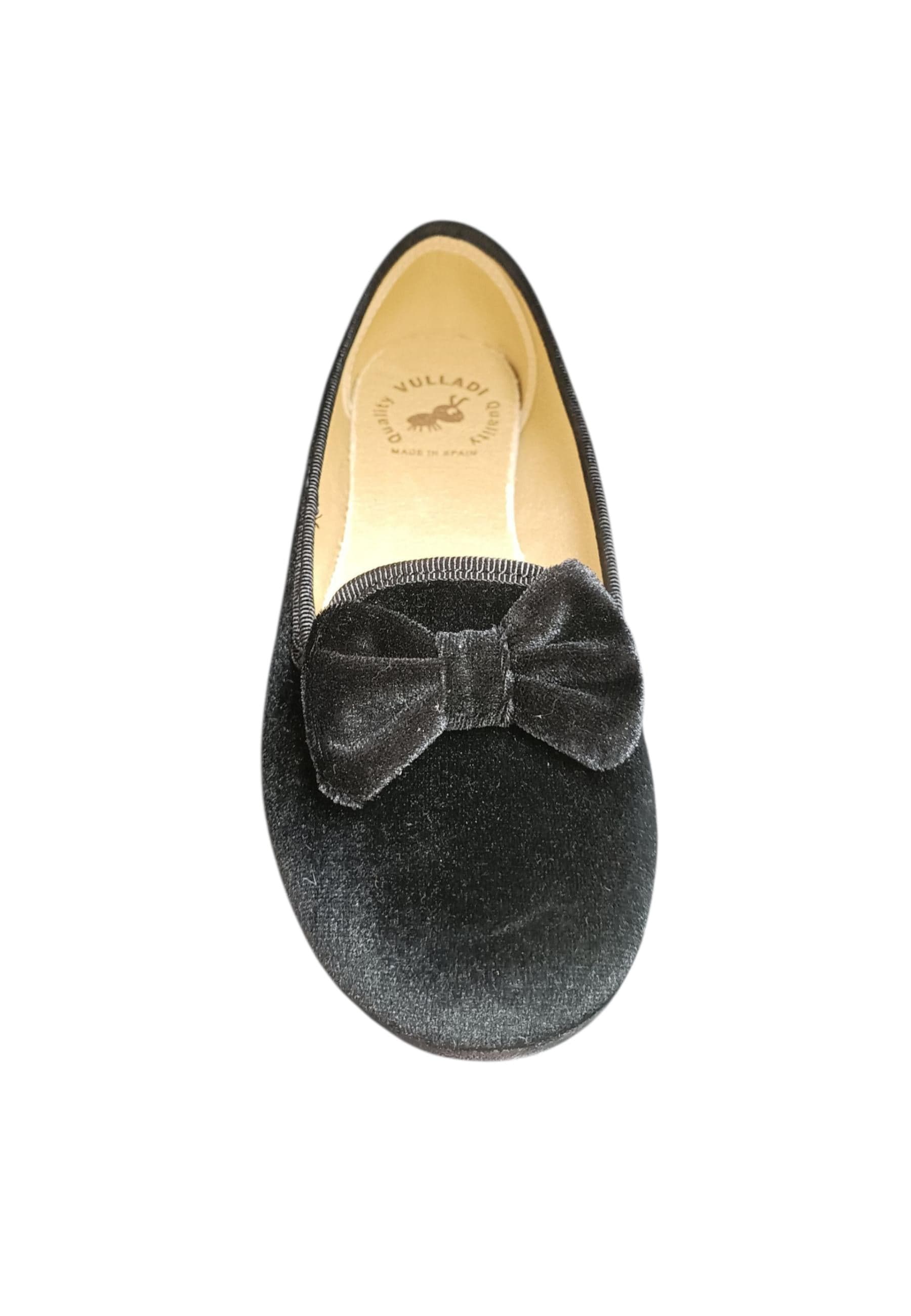 Ballerina ragazza Vul-Ladi Candy nero velluto velcro elegance style in Ballerine Scarpetteria Gica - Trani, commercioVirtuoso.it