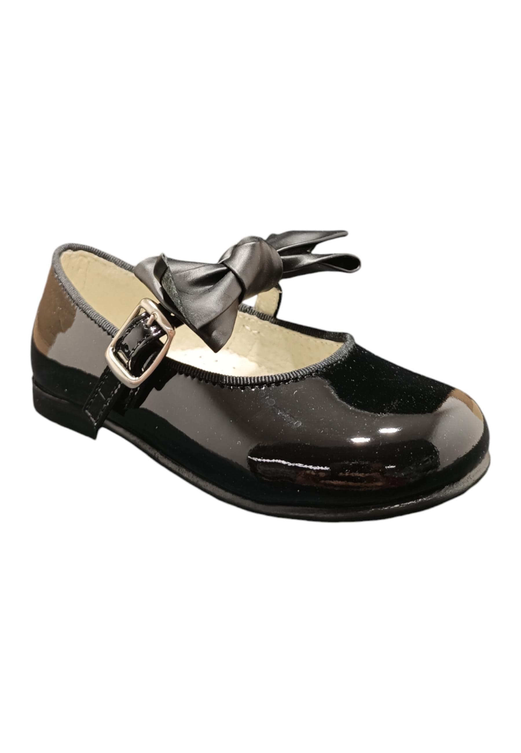 Ballerina bambino Panyno B2601 nero vernice fibbia fiocco estraibile elegance in Ballerine Scarpetteria Gica - Trani, commercioVirtuoso.it